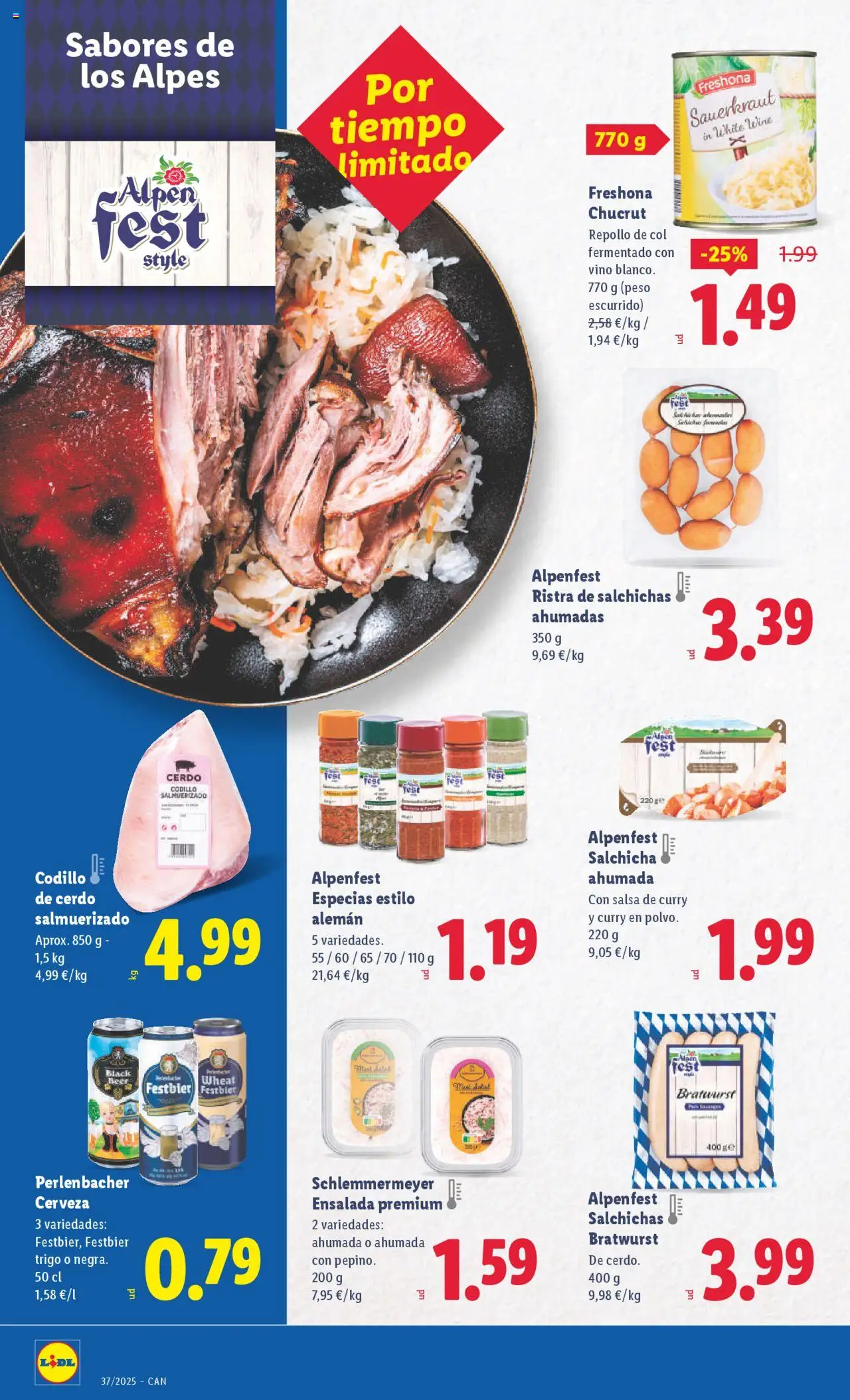 Lidl - Canarias │ válido desde el 08.09.2025 | Página: 12 | Productos: Σφουγγαρίστρα, Vino, Cerdo, Ensalada