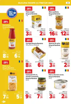 Ofertele Carrefour valabile de la 08.01.2026 | Pagină: 30 | Produse: Pate, Roșii, Paste, Castraveți