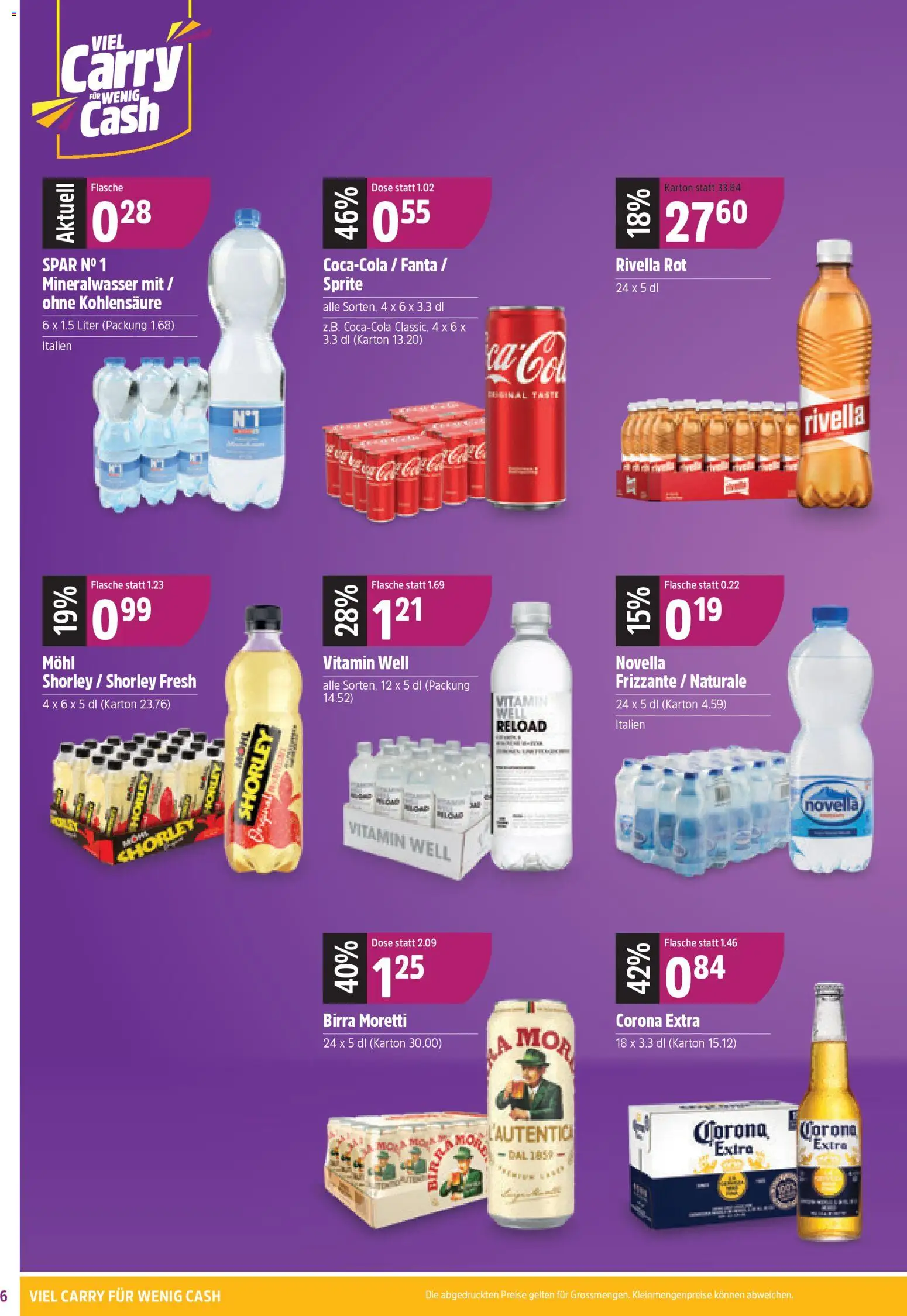 TopCC Aktionen Viel Carry – gültig ab 27.10.2025 | Seite: 6 | Produkte: Fanta, Sprite, Mineralwasser