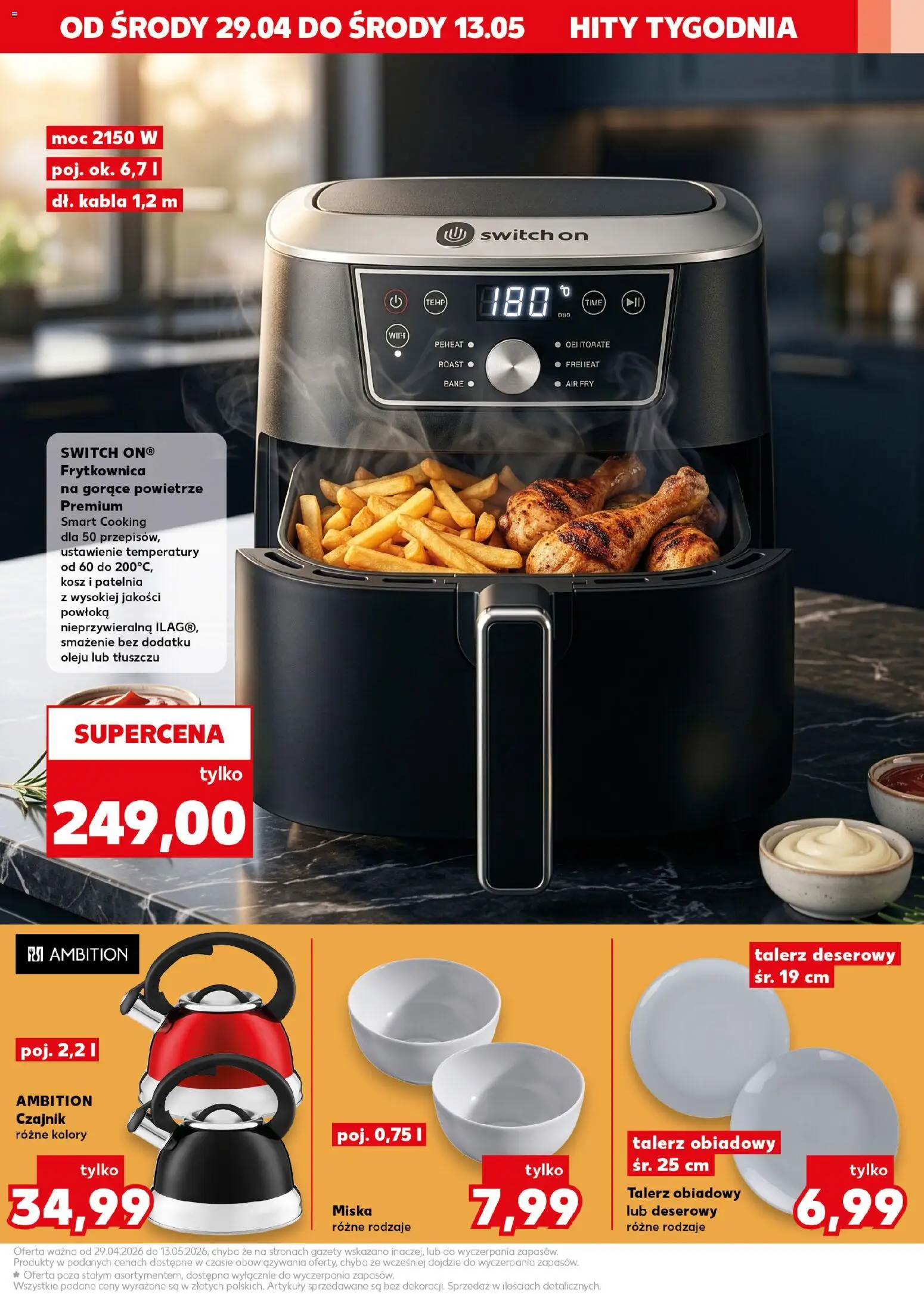Kaufland Polsko leták - Złap okazje od 29.04.2026 | Strana: 3 | Produkty: Miska, Switch On
