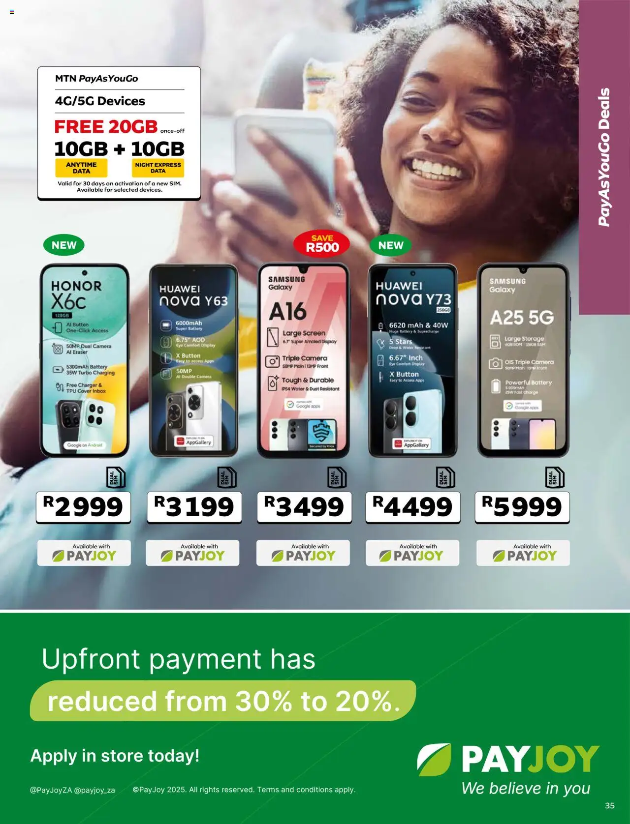 MTN Deals │ valid from 07.08.2025 | Page: 35 | Products: Data, Camera, Battery, Charger