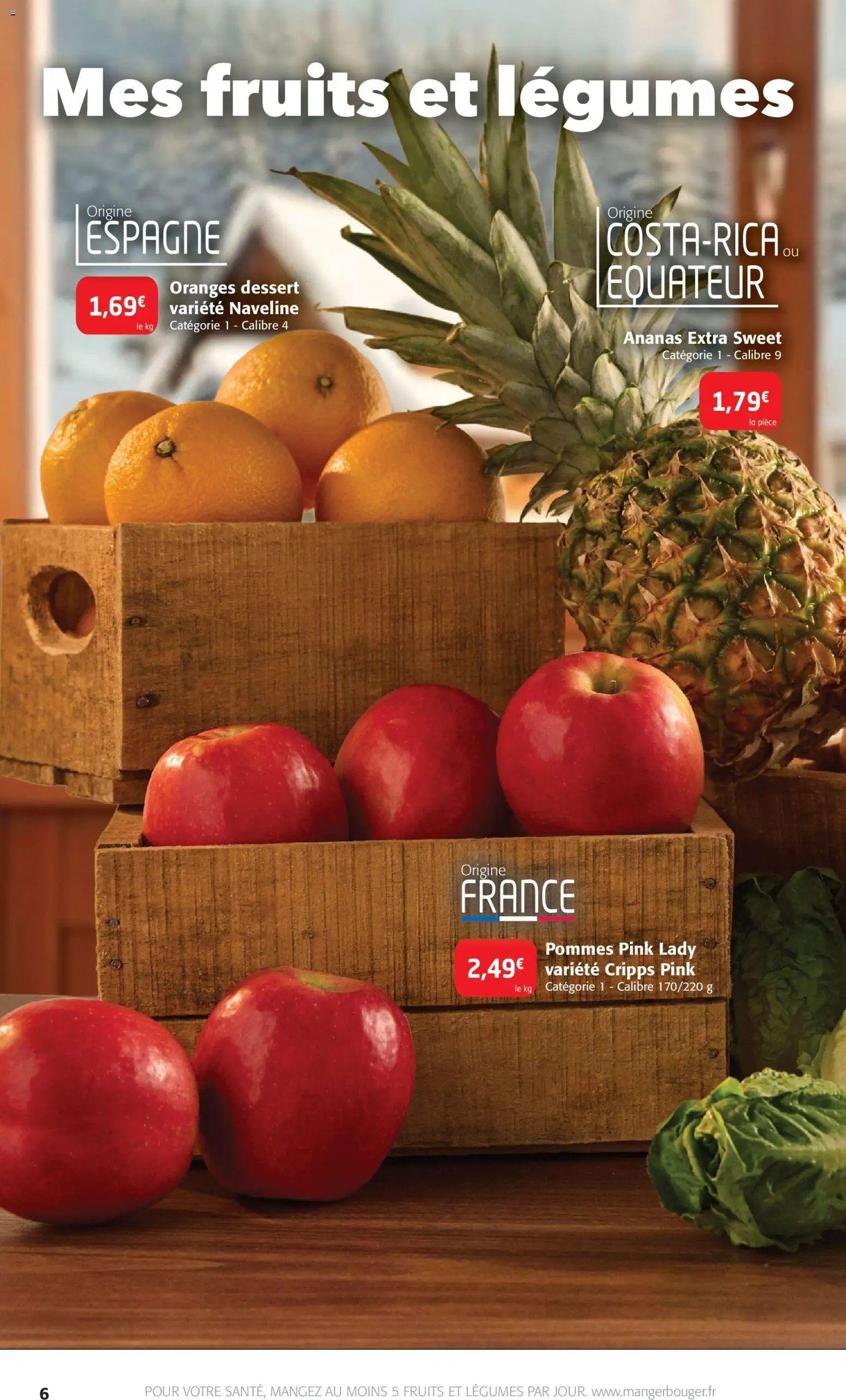 {H1} | Page: 6 | Produits: Pommes, Oranges, Ananas