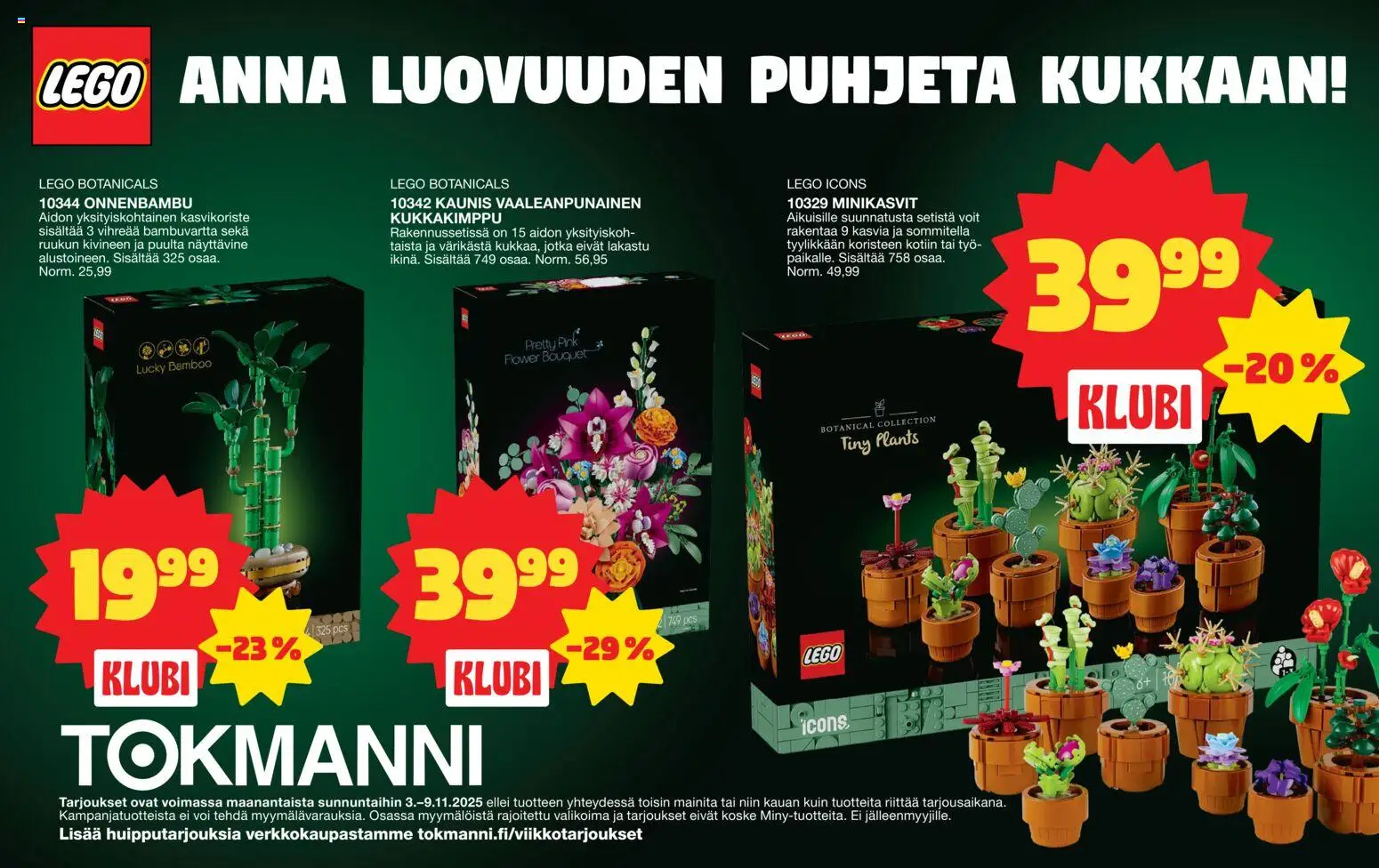 Tokmanni - Lego-liite – voimassa 03.11.2025 alkaen | Sivu: 4 | Tuotteet: Voi