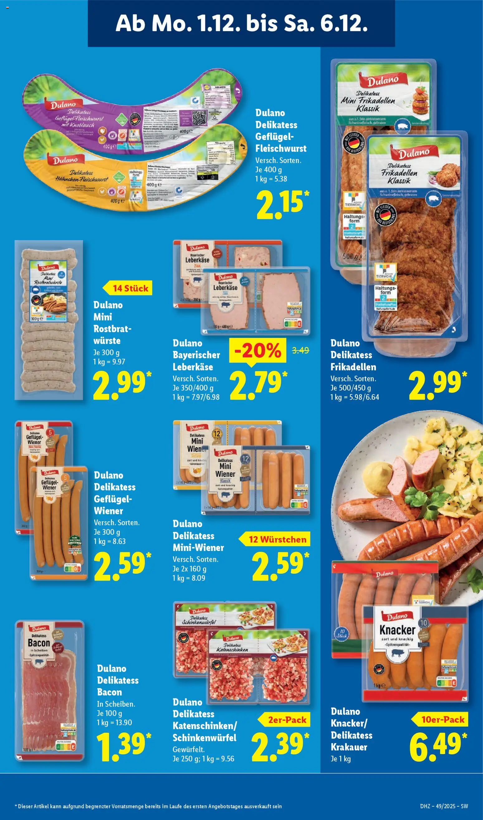 Lidl Prospekt Gundelsheim – gültig ab 01.12.2025 | Seite: 21 | Produkte: Knoblauch, Leberkase