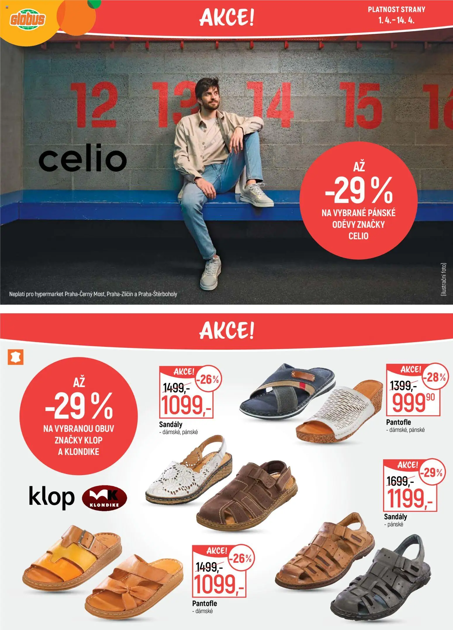 Globus leták - Karlovy Vary od 01.04.2026 | Strana: 35 | Produkty: Globus, Sandály, Pantofle, Obuv