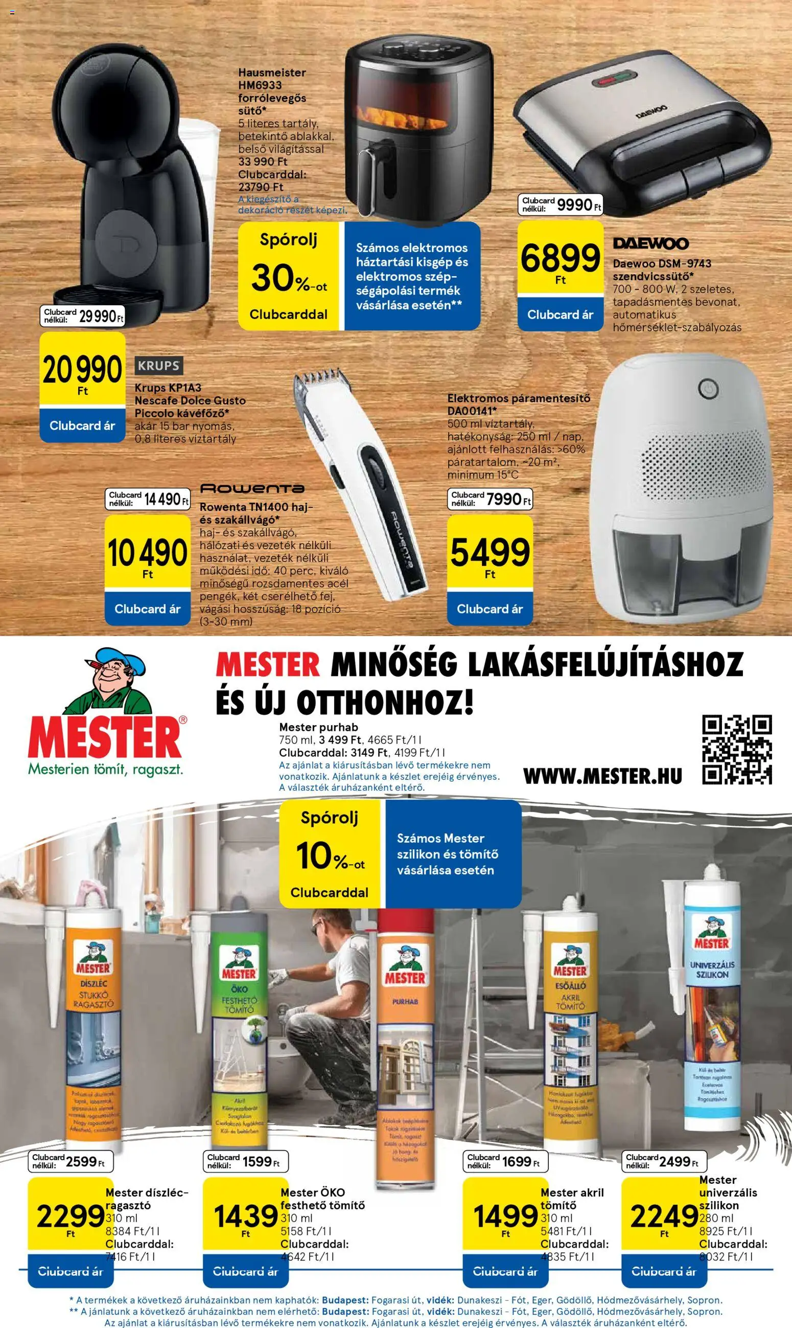 Tesco akciós ujság - amely érvényes a következő dátumtól: 05.02.2026 | Oldal: 31 | Termékek: Páramentesítő, Dolce Gusto, Ragasztó, Dekoráció
