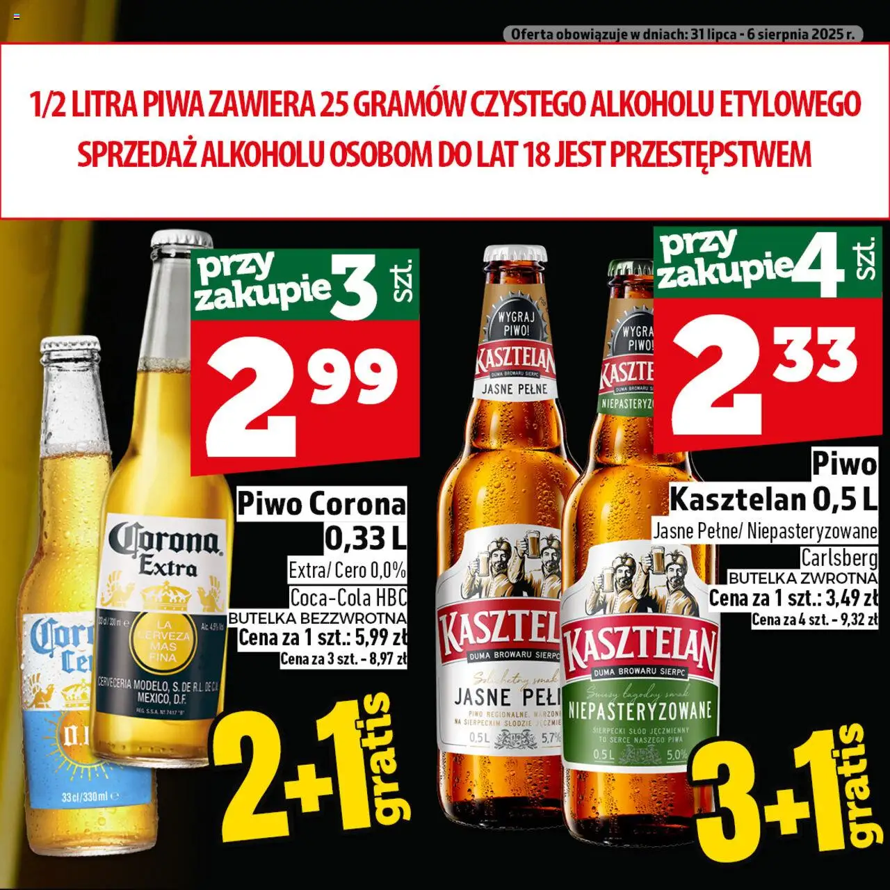 Topaz Gazetka - Ogródek Piwosza od 31.07.2025 | Strona: 4 | Produkty: Piwo