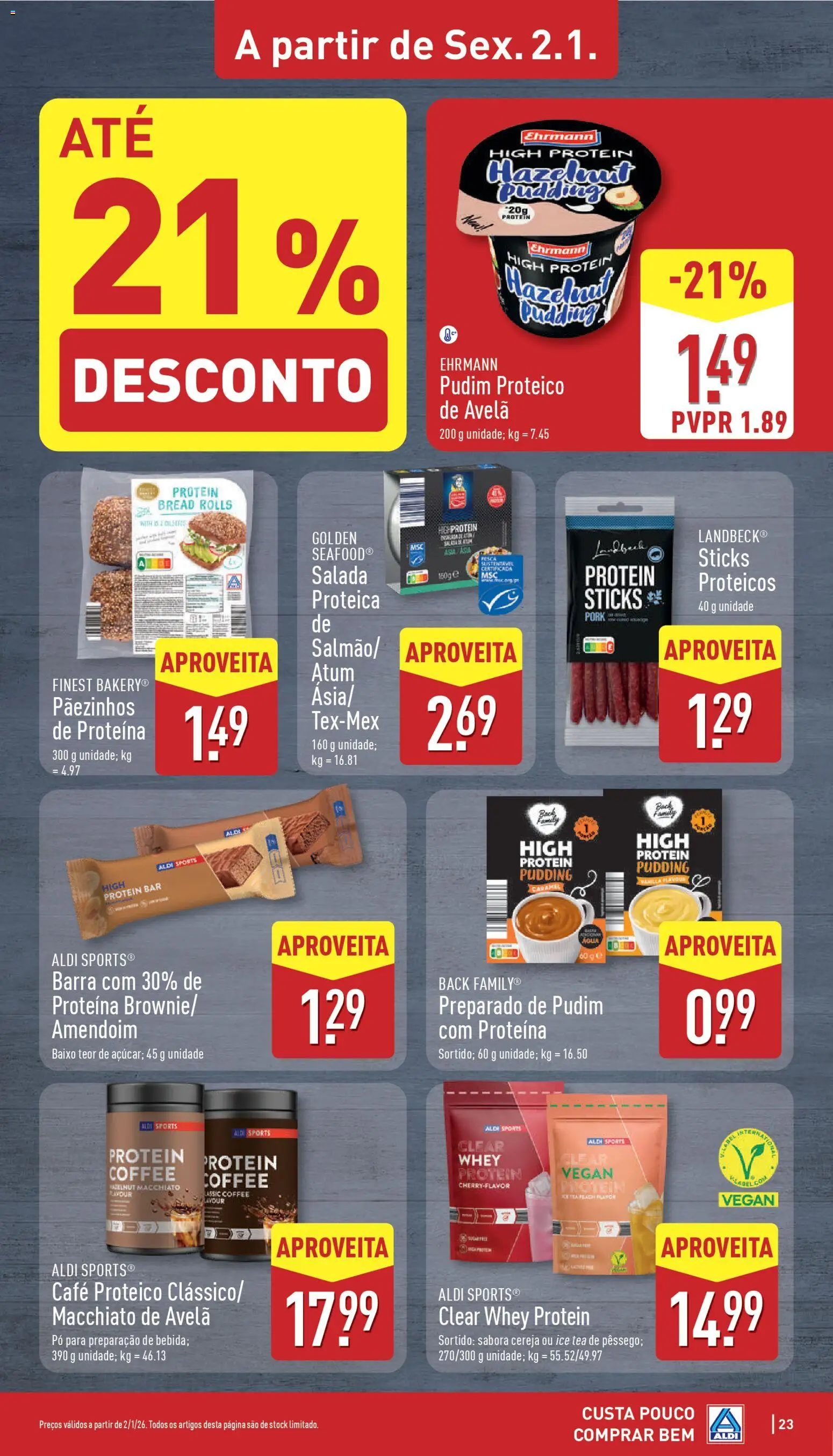 Aldi folheto │ válido de 29.12.2025 | Página: 23 | Produtos: Pó, Cereja, Café, Proteina
