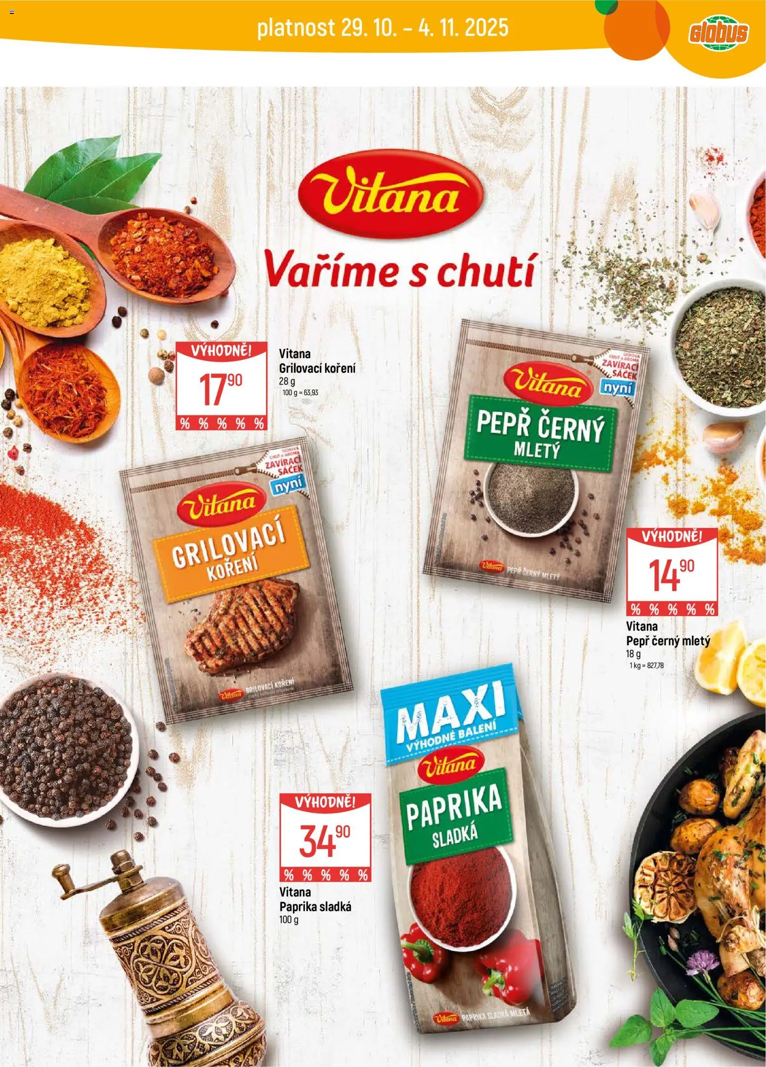 Globus leták - Pardubice od 29.10.2025 | Strana: 24 | Produkty: Globus, Koření, Paprika, Sáček