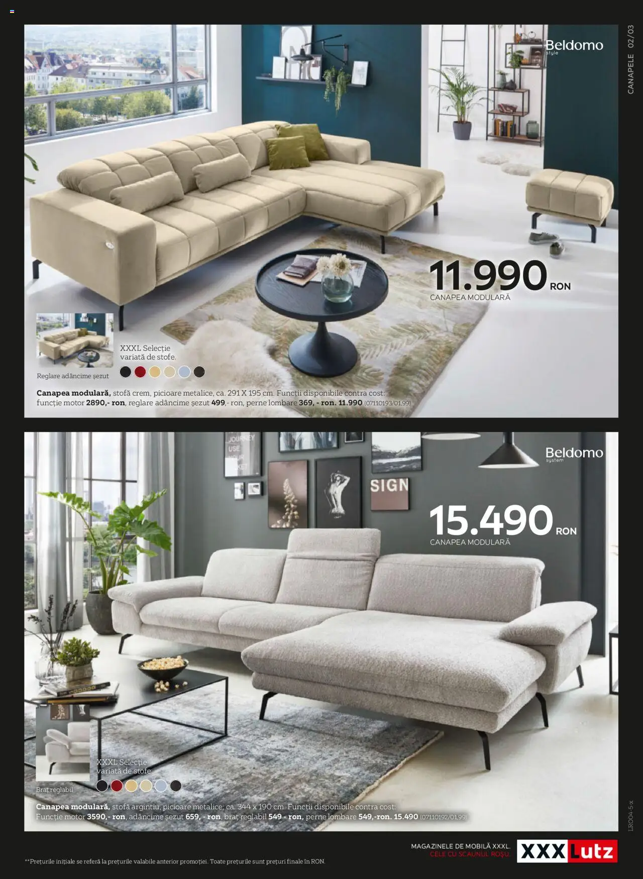 Noul catalog XXXLutz – valabil de la 07.04.2025 | Pagină: 3 | Produse: Delgeç, Canapea