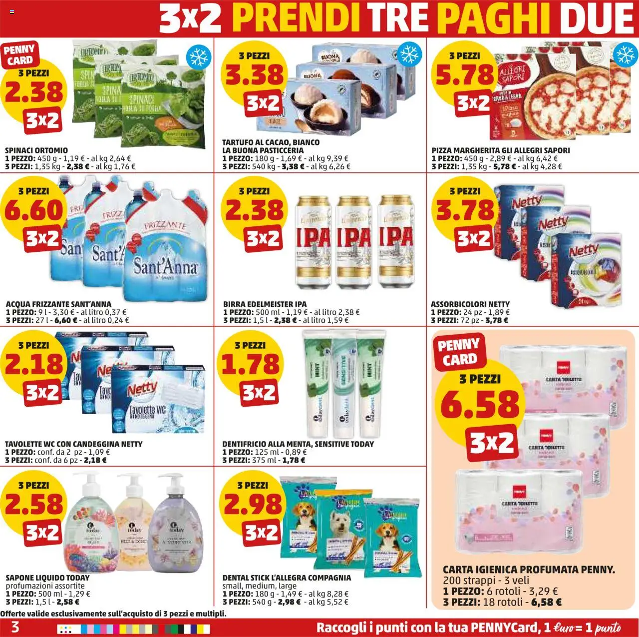 Volantino PENNY del 09.10.2025 | Pagina: 3 | Prodotti: Tartufo, Birra, Candeggina, Spinaci