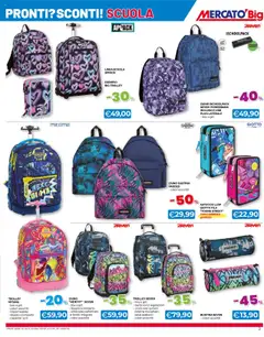Volantino Mercatò del 07.08.2025 | Pagina: 3 | Prodotti: Zaino, Astuccio, USB, Trolley