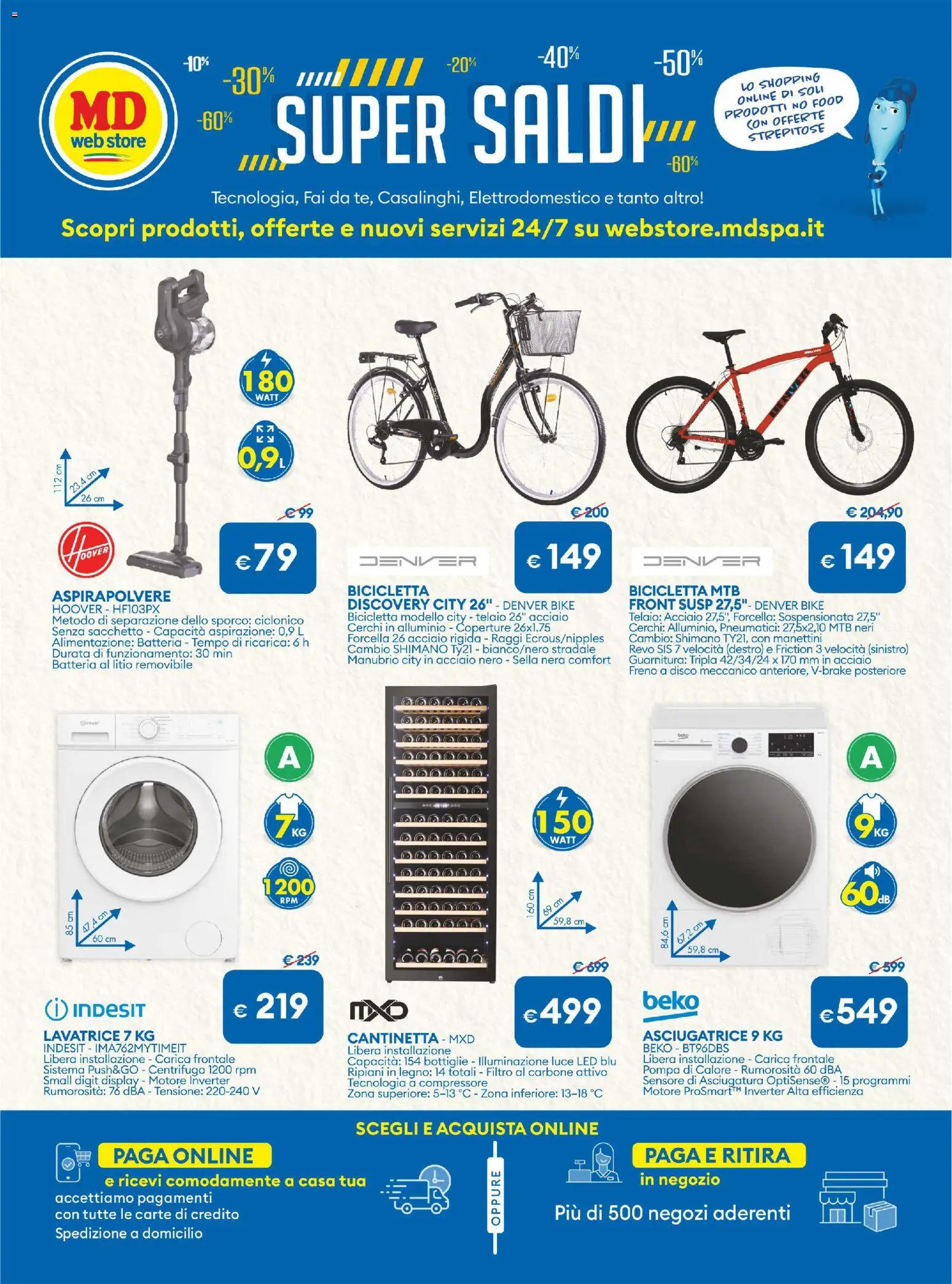 Volantino MD Discount del 13.01.2026 | Pagina: 25 | Prodotti: Bicicletta, Disco, Alluminio, Batteria