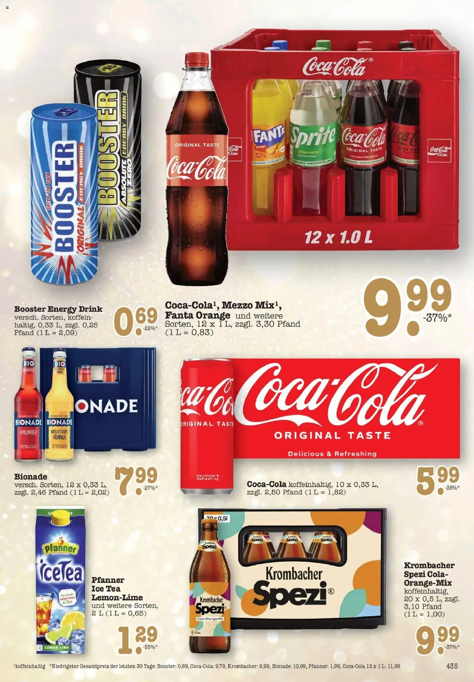 Edeka prospekt Bühlertal	 – gültig ab 15.12.2025 | Seite: 45 | Produkte: Fanta, Cola, Bionade, Krombacher
