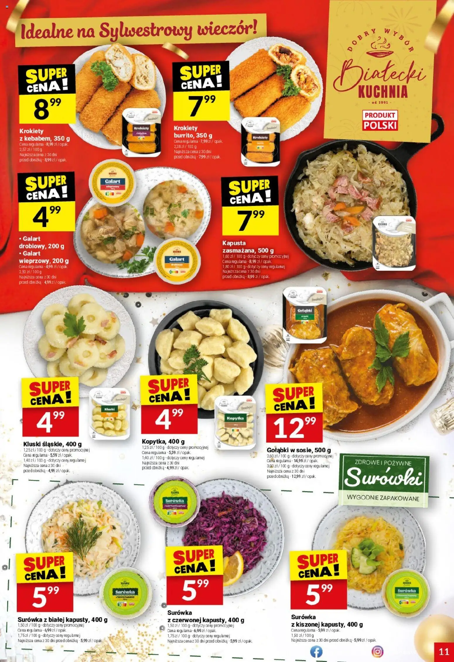 Twój Market Gazetka od 29.12.2025 | Strona: 11 | Produkty: Kapusta, Krokiety, Kopytka