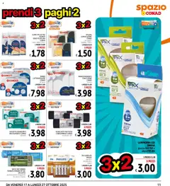 Anteprima del volantino Spazio Conad Prendi 3 paghi 2 catalogo valido a partire dal 17.10.2025 | Pagina: 11