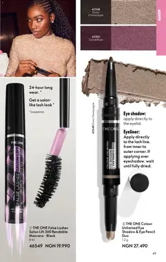 Offer preview "Oriflame - Catalogue 01/2026" | Page: 49 | Products: Eye pencil, Eye shadow, Eyeliner, Mascara