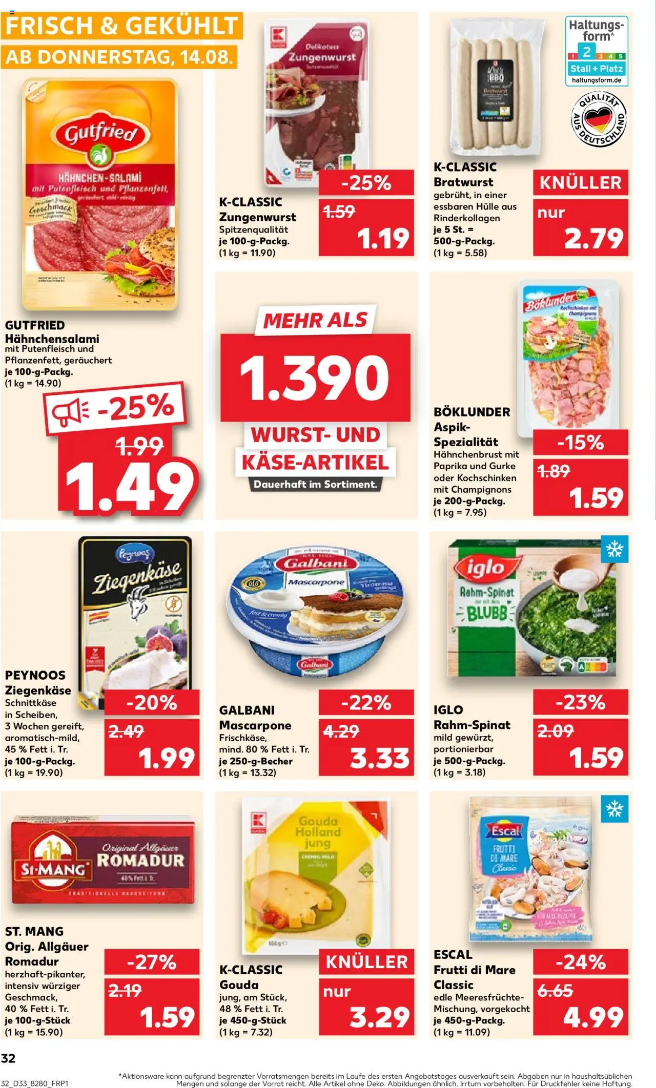  | Pagina: 32 | Producten: Kész piskótalap, Protein, Gouda