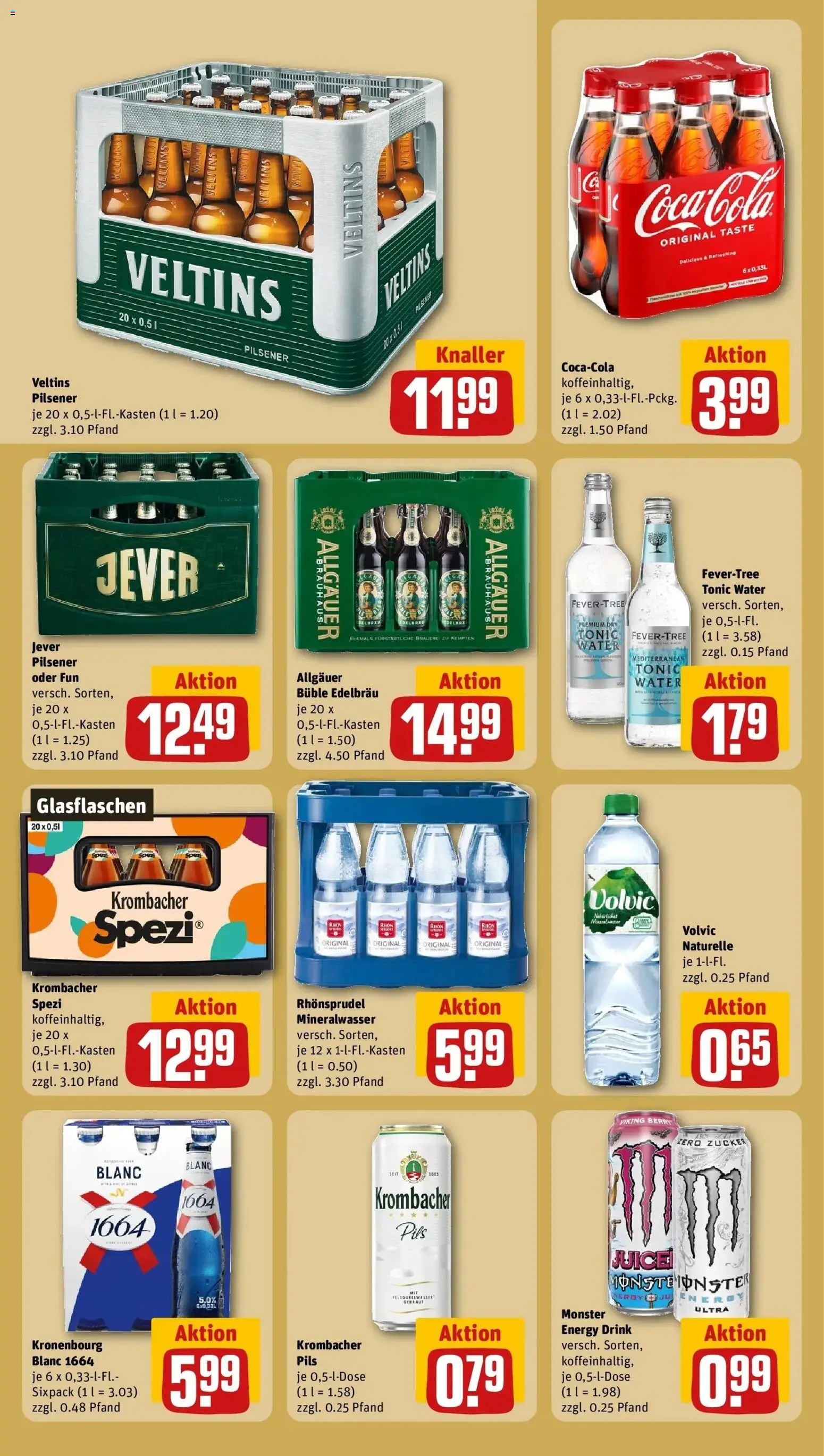 Rewe prospekt Veitshöchheim	 – gültig ab 16.02.2026 | Seite: 22 | Produkte: Cola, Pils, Monster, Jever