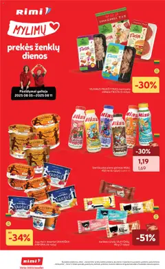 Rimi leidinys│galioja nuo 05.08.2025 | Puslapis: 2 | Prekių: Sūrelis, Jogurtas, Varškė, Vištiena