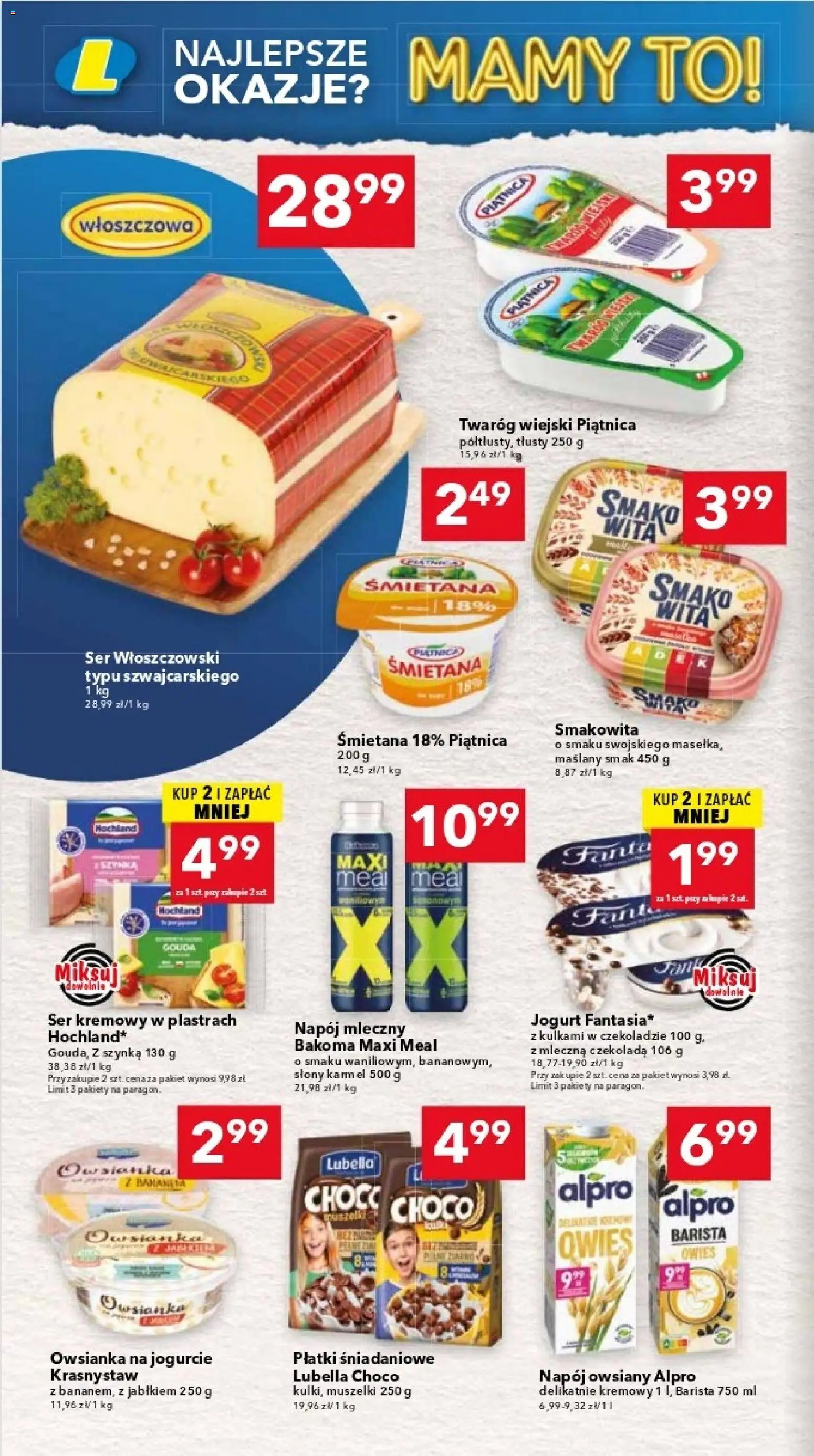 Lewiatan gazetka - Warszawa od 12.02.2026 | Strona: 6 | Produkty: Napój owsiany, Owsianka, Ser, Czekolada