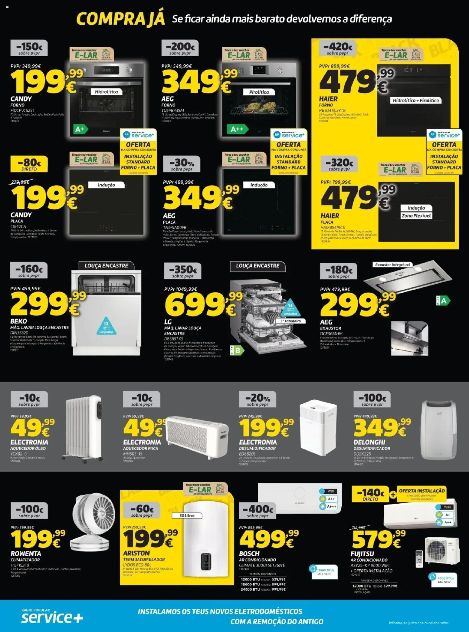 Radio Popular - Black Friday  │ válido de 04.11.2025 | Página: 3 | Produtos: Forno, Aquecedor, Exaustor, Talheres