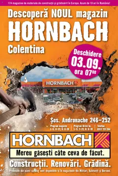 Ofertele Hornbach valabile de la 03.09.2025
