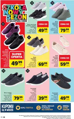 Carrefour - Gazetka Szkoła nowy sezon od 28.07.2025 | Strona: 60 | Produkty: Buty, Tenisówki, Naklejki, Tekstylia