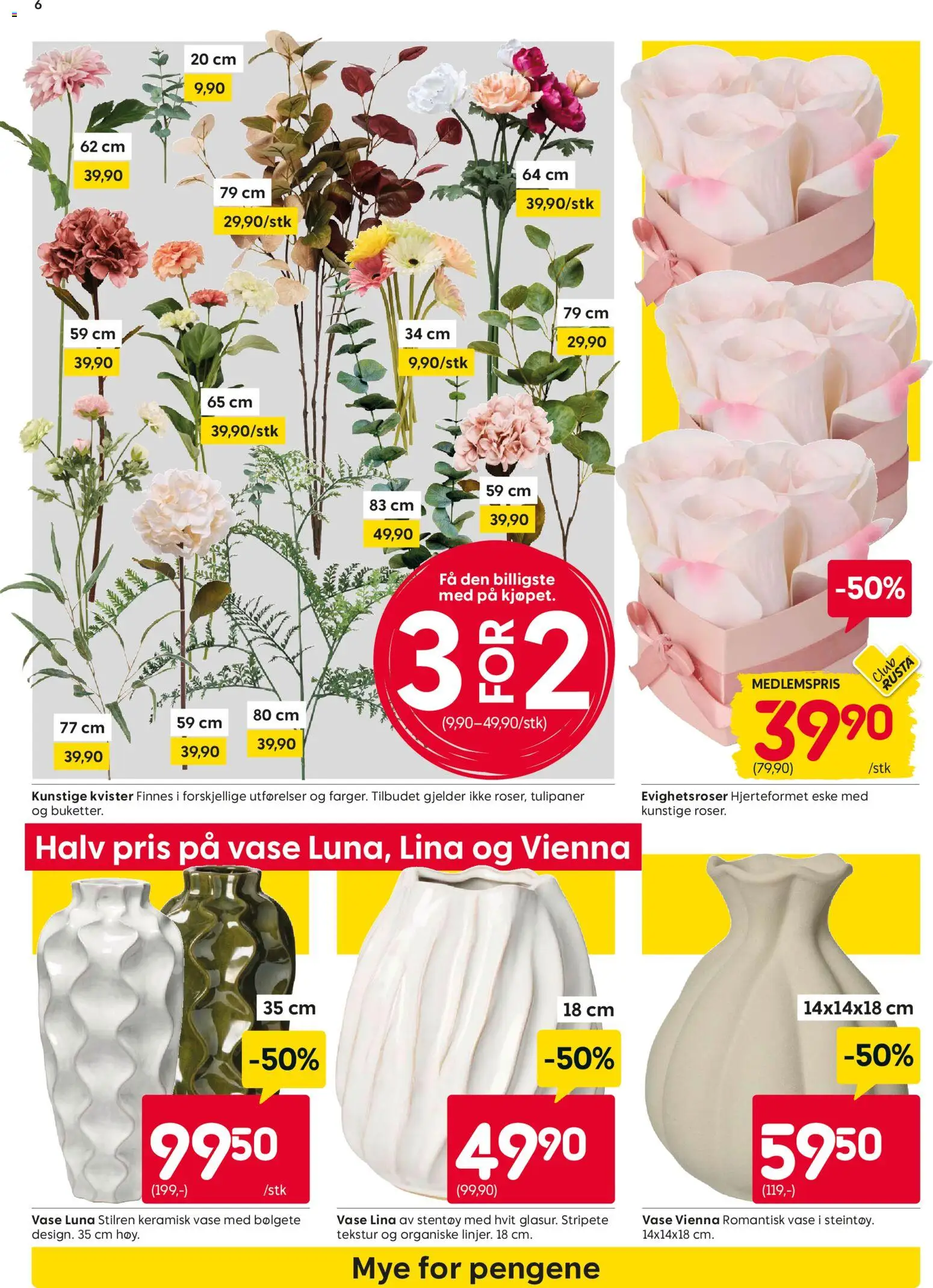 {H1} | Side: 6 | Produkter: Fyldt pasta, Eske, Vase