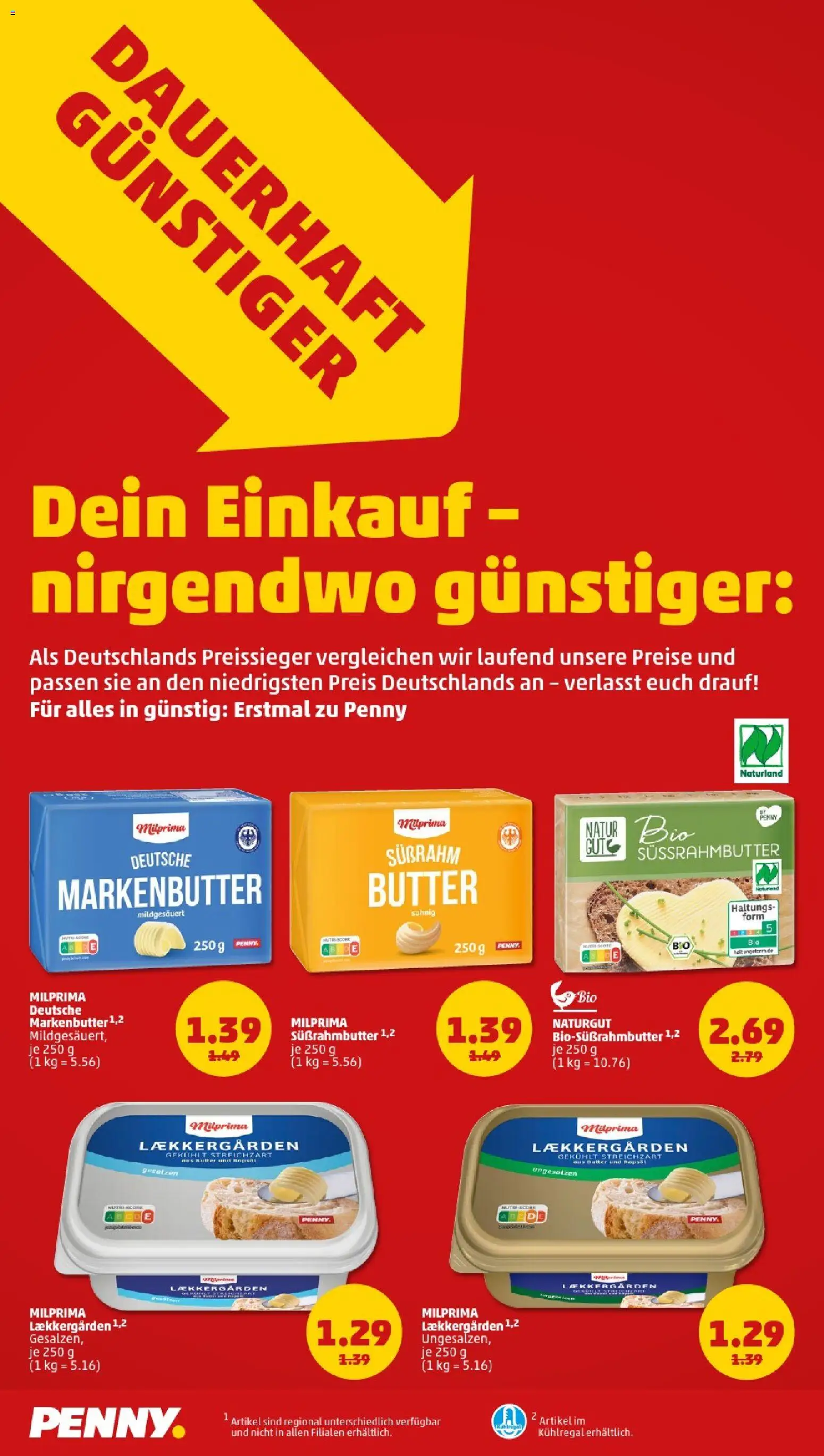 Penny - Berlin – gültig ab 03.11.2025 | Seite: 2 | Produkte: Butter, Rapsöl