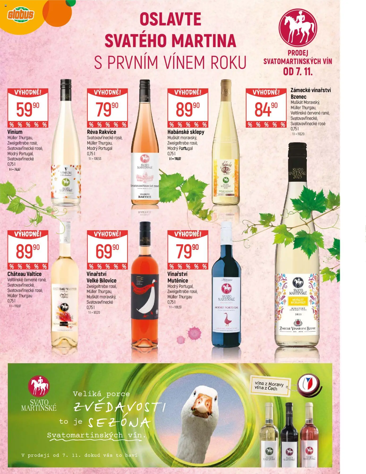 Globus leták - Opava od 05.11.2025 | Strana: 9 | Produkty: Globus, Víno, Habánské sklepy