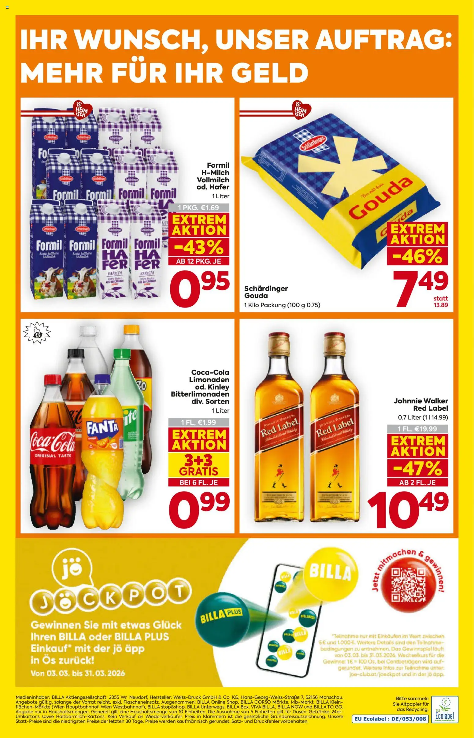 Billa Flugblatt - Oberösterreich gültig ab 05.03.2026 | Seite: 16