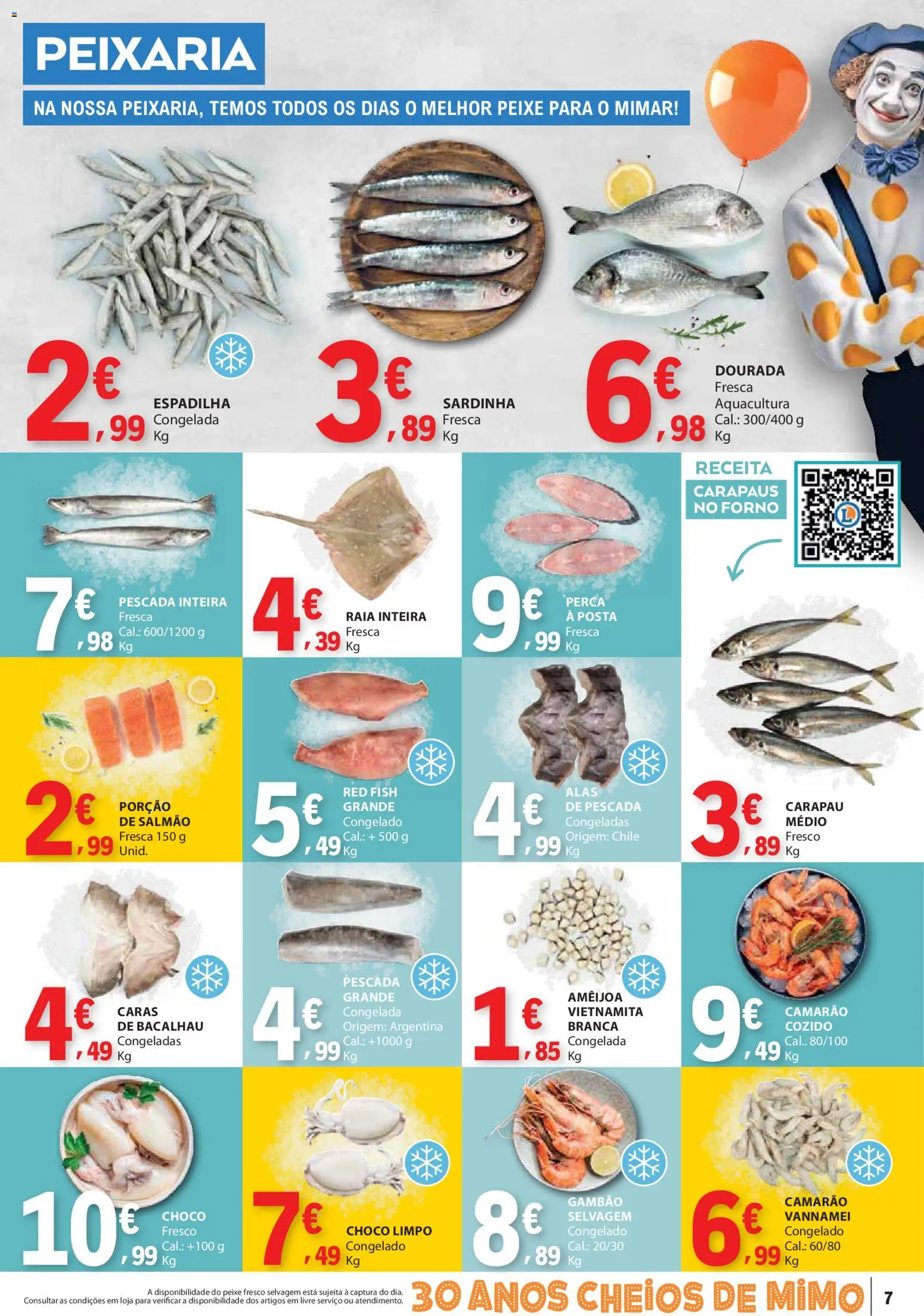 E.Leclerc folheto │ válido de 23.10.2025 | Página: 7 | Produtos: Pescada, Camarão, Salmão, Peixe