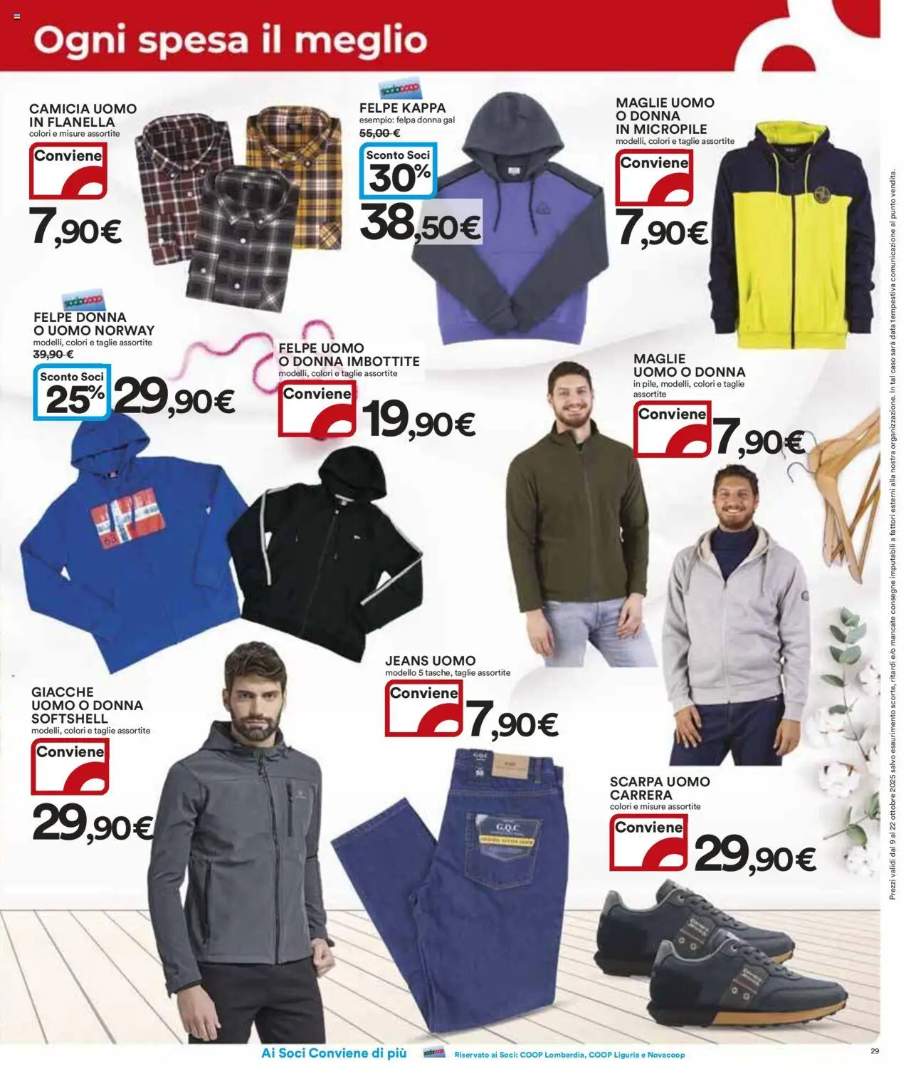 Volantino Ipercoop del 09.10.2025 | Pagina: 29 | Prodotti: Camicia, Felpa, Jeans, Data