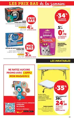 U Express - Prévisualisation de U Express catalogue valide à partir de 03.02.2026 | Page: 15 | Produits: Plateau, Table pliante, Fromage, Saumon