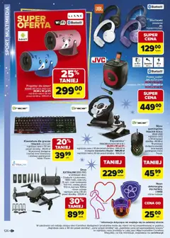 Pogląd oferty "Carrefour Gazetka - Zabawki" - ważna od 03.11.2025 | Strona: 126 | Produkty: Klawiatura, USB, Baterie, Dron