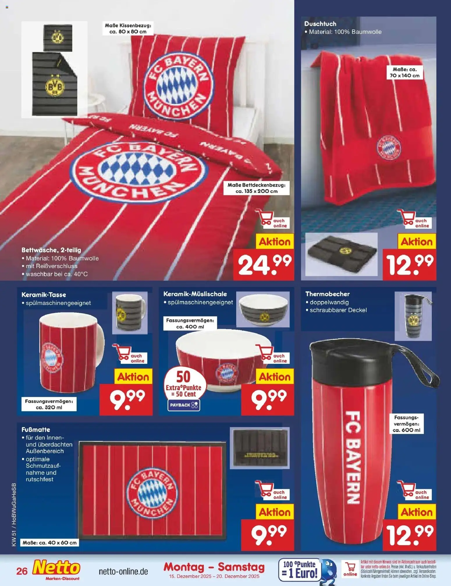 Netto Marken-Discount prospekt Stemwede-Dielingen	 – gültig ab 15.12.2025 | Seite: 34 | Produkte: Fußmatte