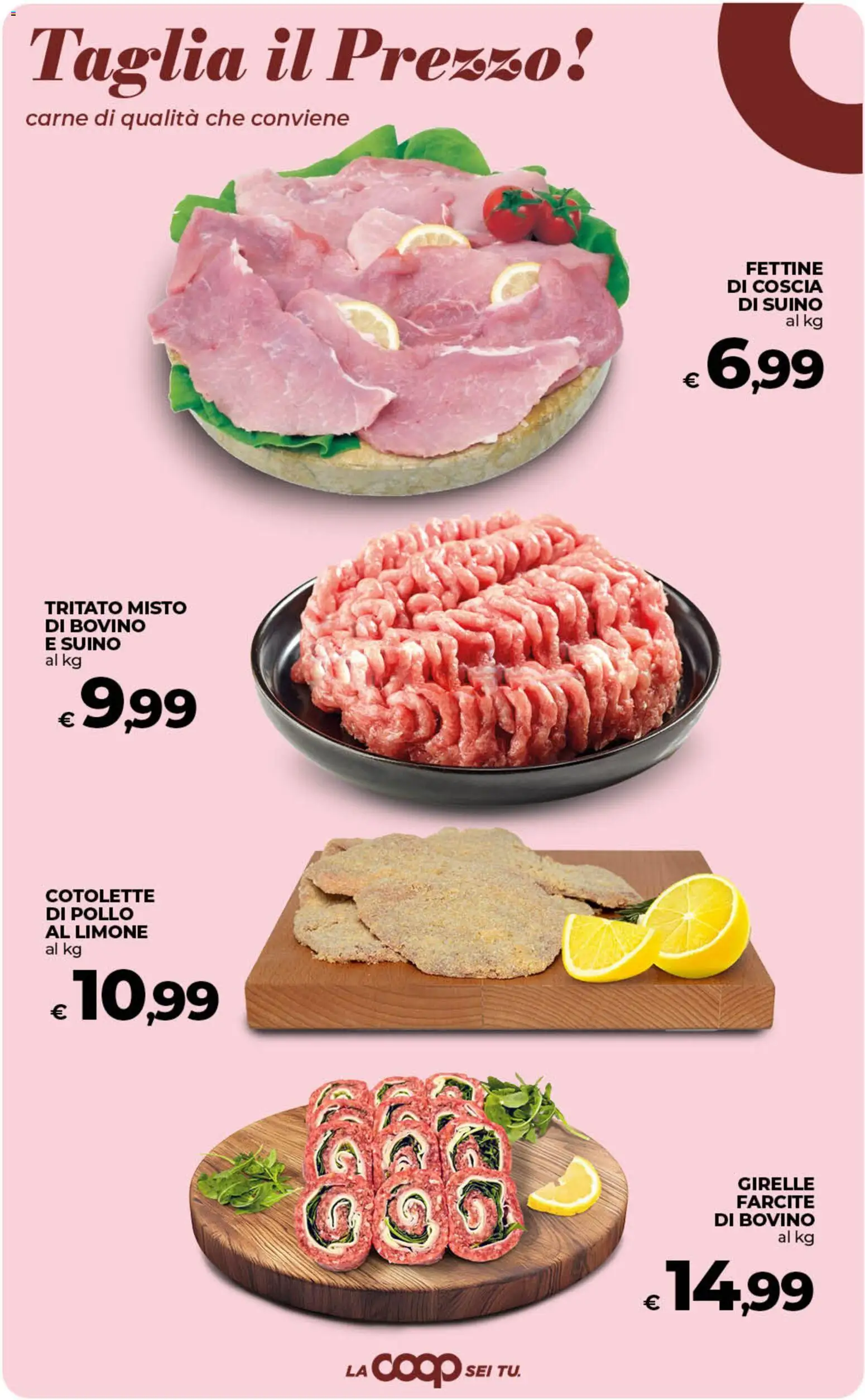 Volantino COOP del 17.03.2026 | Pagina: 18 | Prodotti: Bovino, Pollo, Suino, Limone