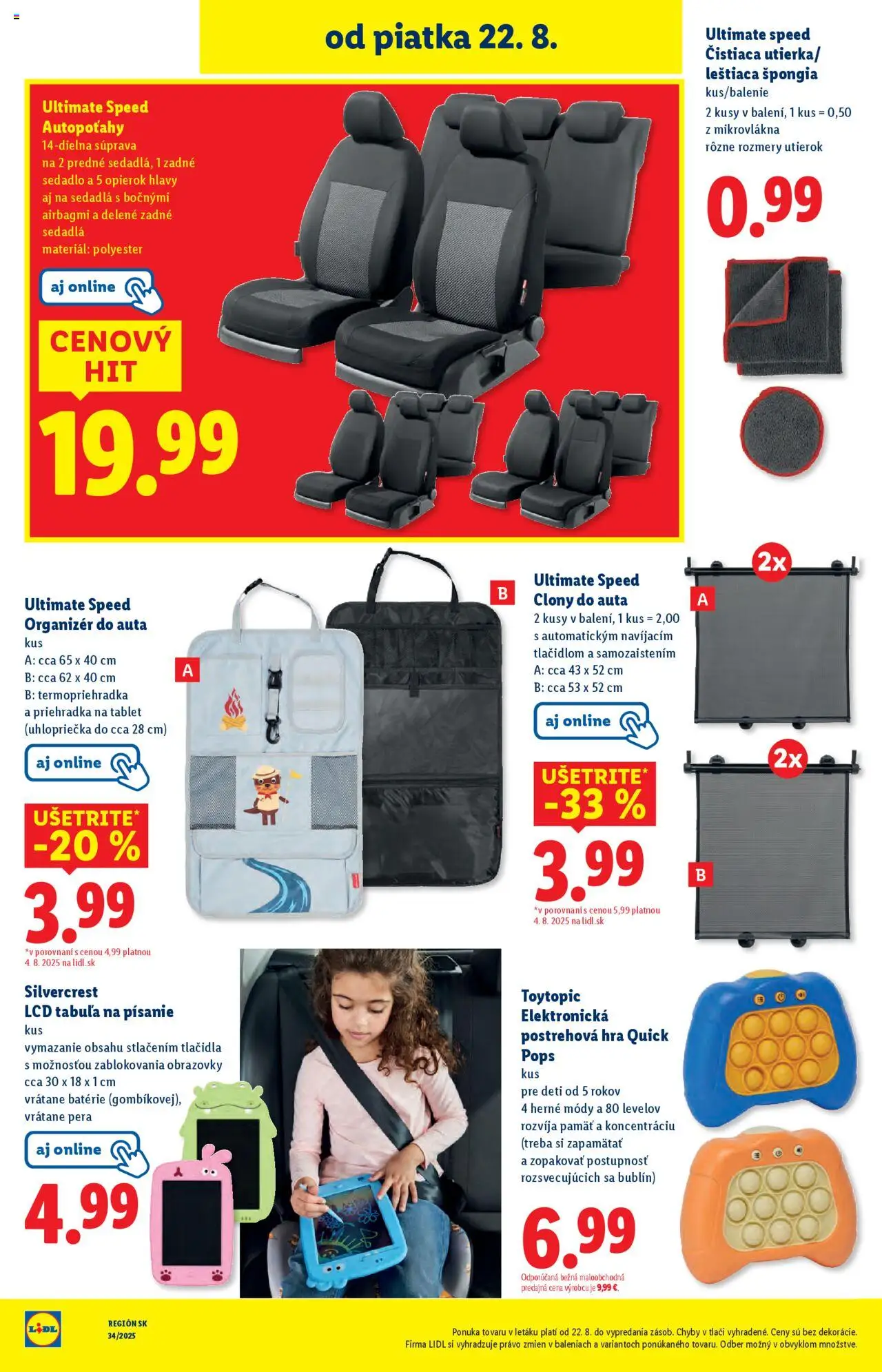 Lidl leták │ platný od 18.08.2025 | Strana: 90 | Produkty: Organizér, Tablet, Hra