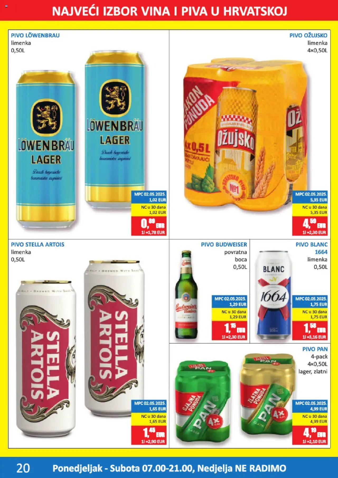 Vrutak katalog | vrijedi od 11.08.2025 | Stranica: 20 | Proizvodi: Pivo, Ožujsko, Pan