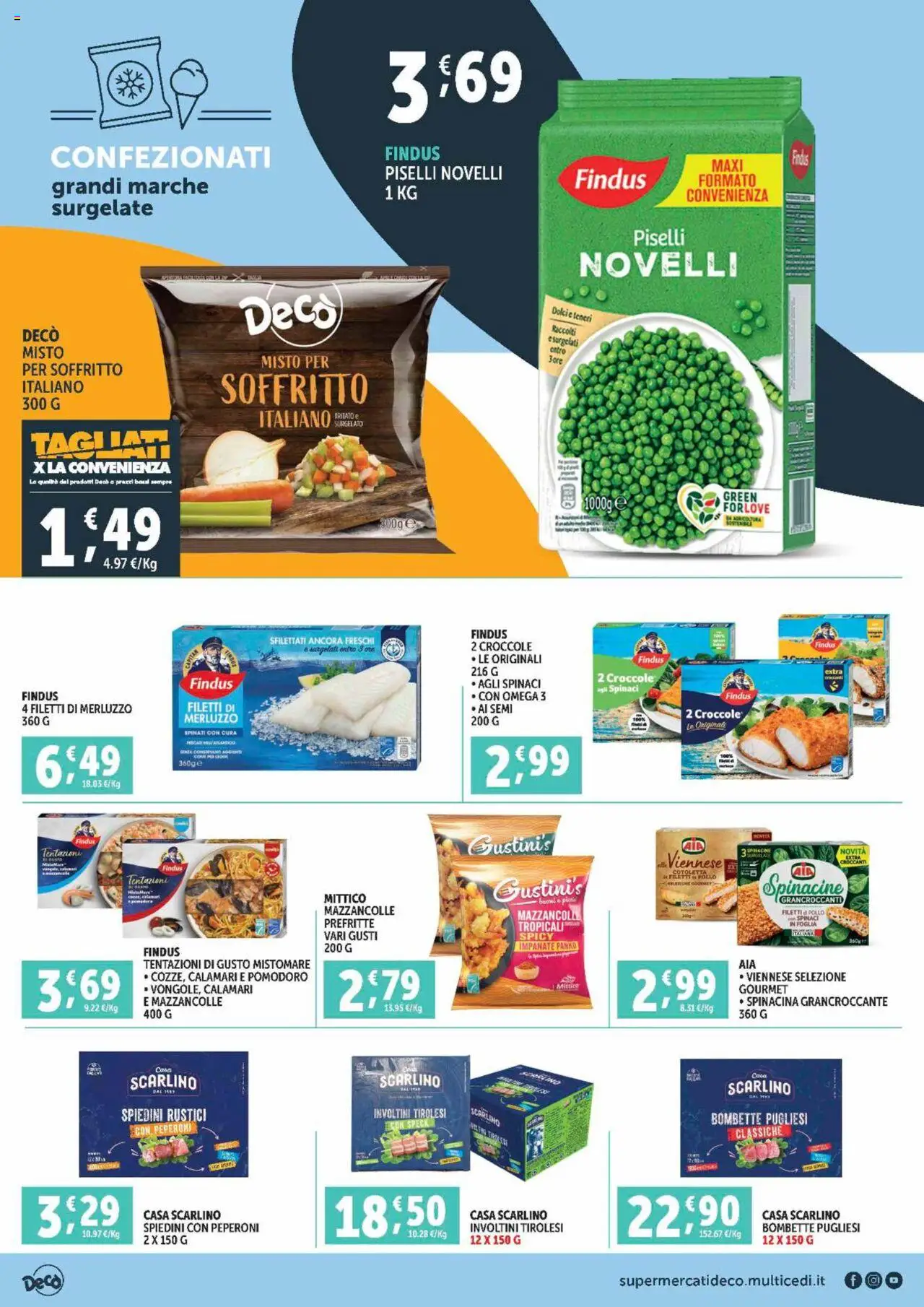 Volantino Decò del 12.09.2025 | Pagina: 6 | Prodotti: Speck, Merluzzo, Piselli, Rustici