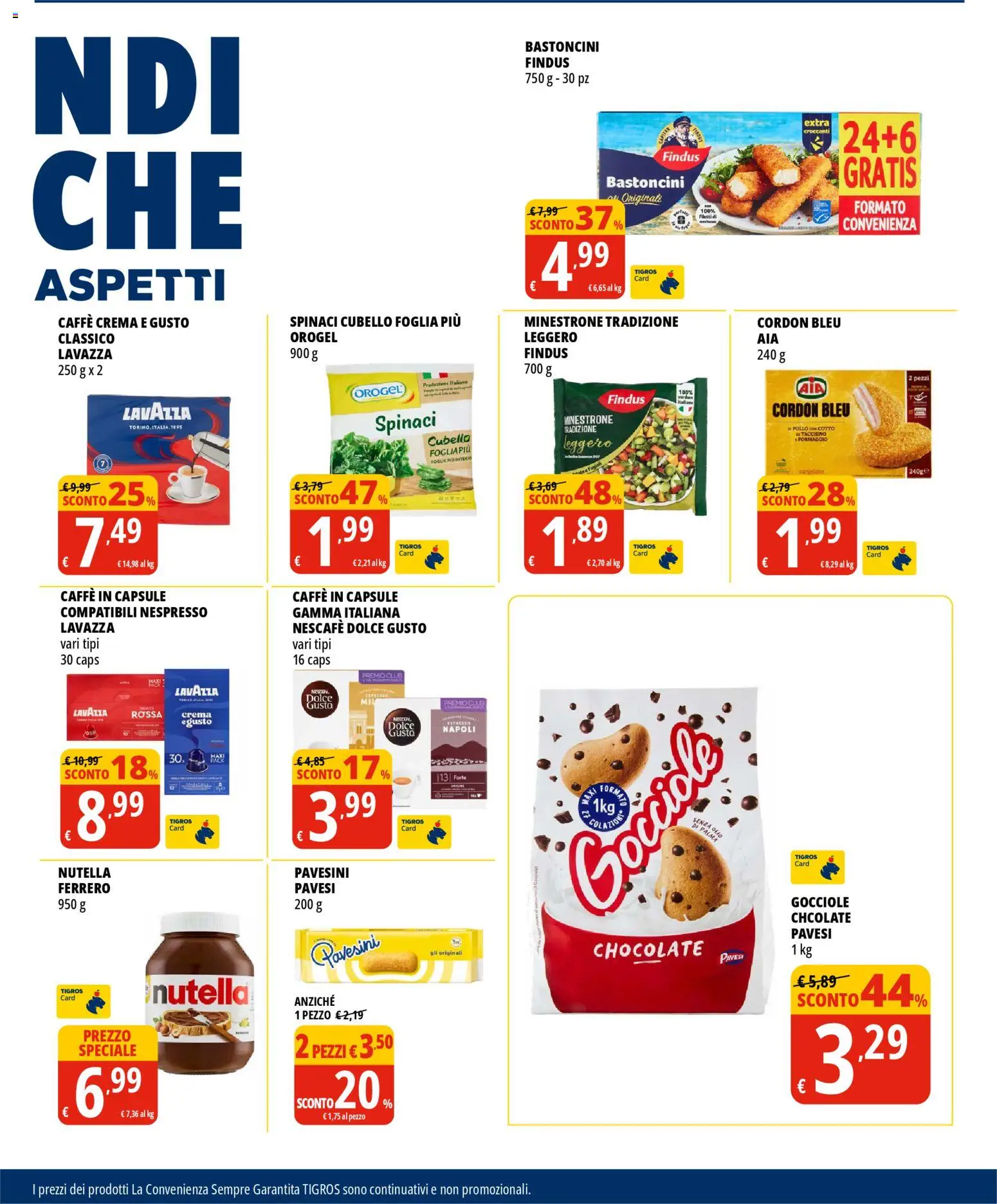 Volantino Tigros del 26.11.2025 | Pagina: 5 | Prodotti: Crema, Caffè, Pollo, Tacchino