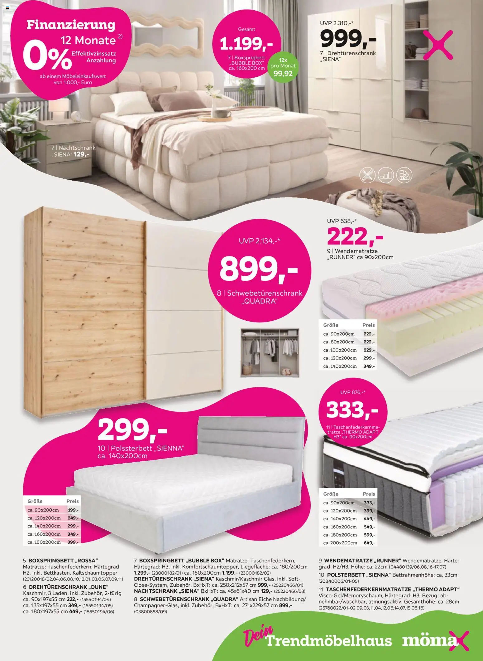 Mömax Prospekt aktuell gültig ab 07.04.2026 | Seite: 3 | Produkte: Matratze, Box