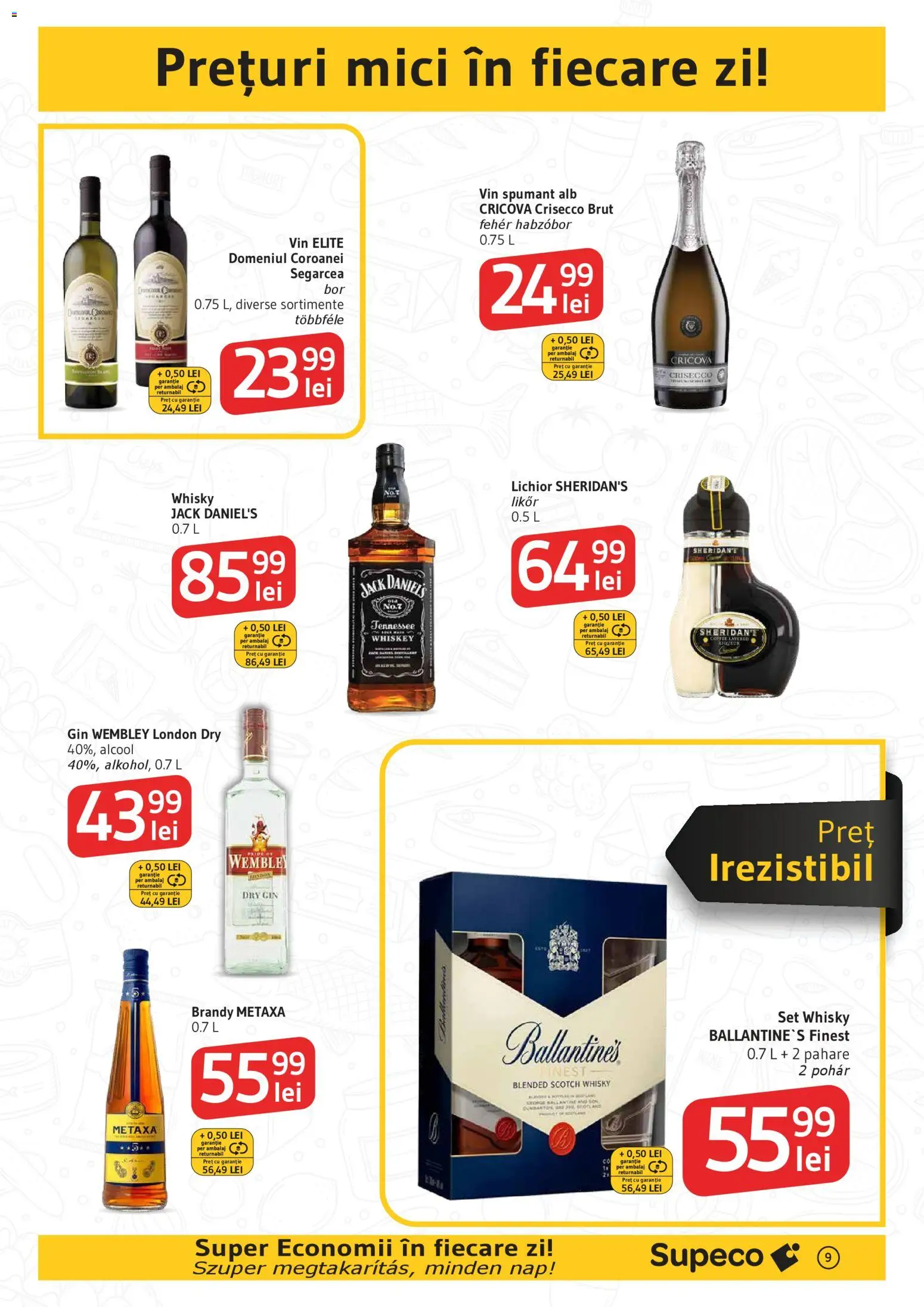 Noul catalog Supeco – valabil de la 13.11.2025 | Pagină: 9 | Produse: Pahare, Mici, Vin, Whiskey