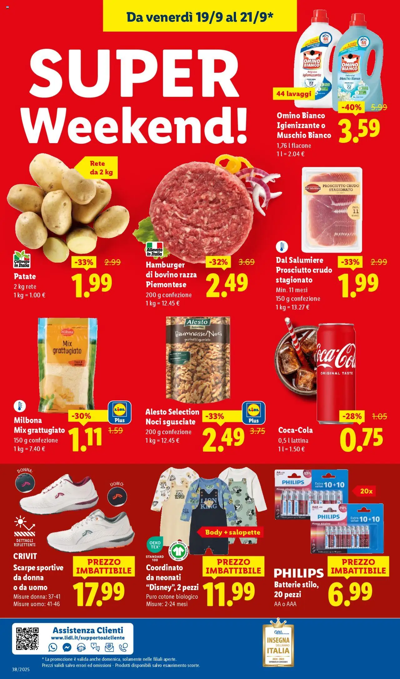 Volantino Lidl del 15.09.2025 | Pagina: 58 | Prodotti: Prosciutto Crudo, Noci, Scarpe, Batterie