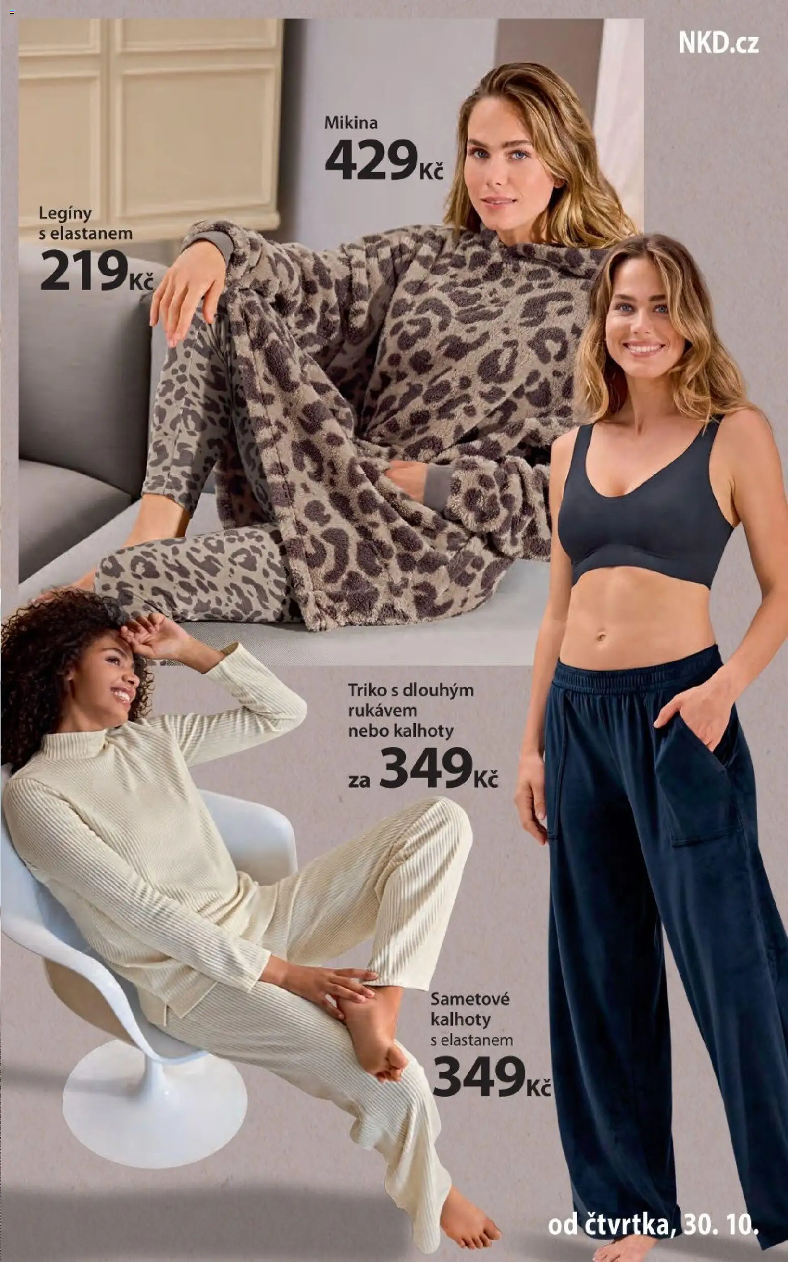 NKD leták od 30.10.2025 | Strana: 13 | Produkty: Mikina, Kalhoty, Legíny