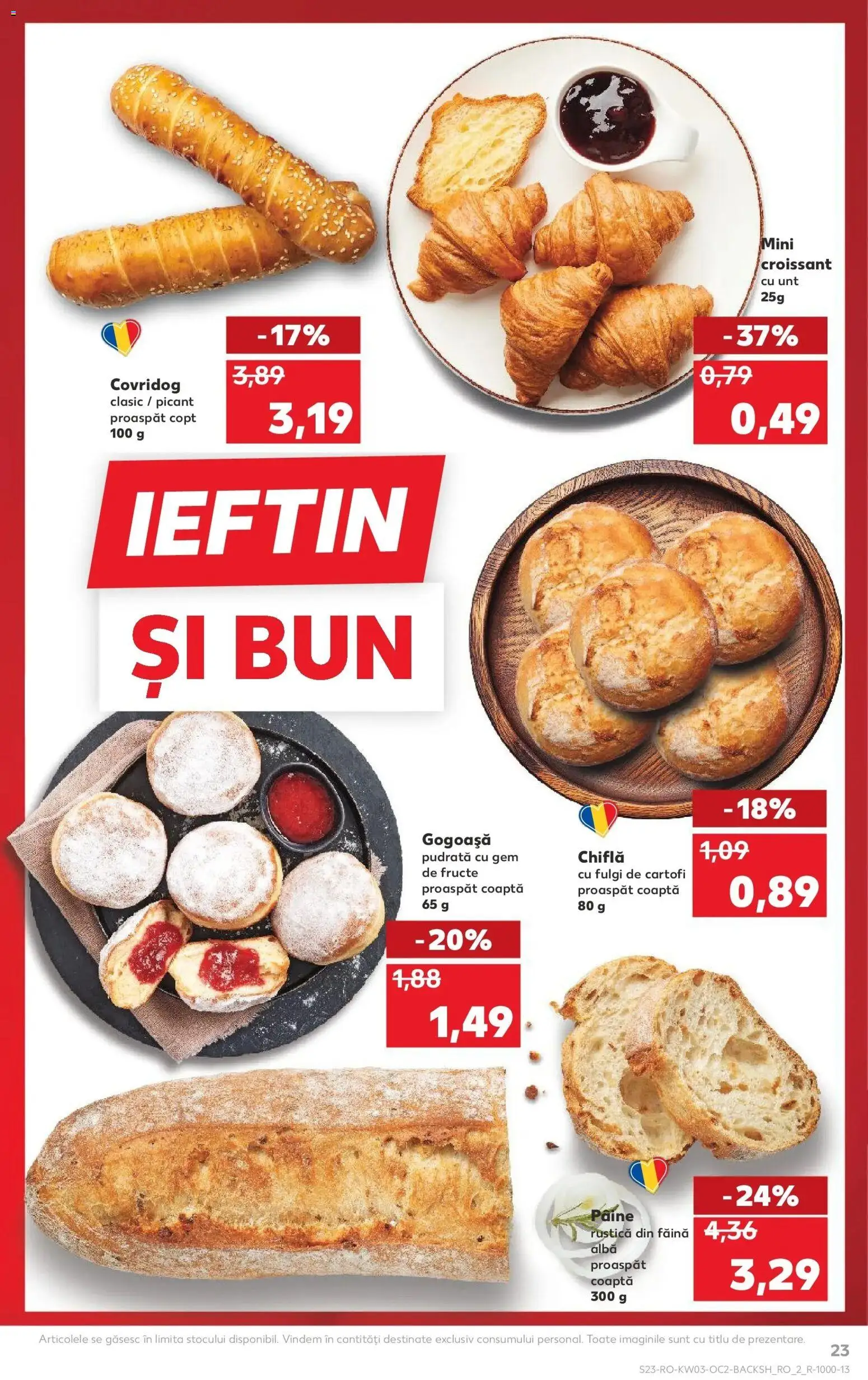 Noul catalog Kaufland – valabil de la 14.01.2026 | Pagină: 23 | Produse: Gem, Făină, Fulgi, Cartofi