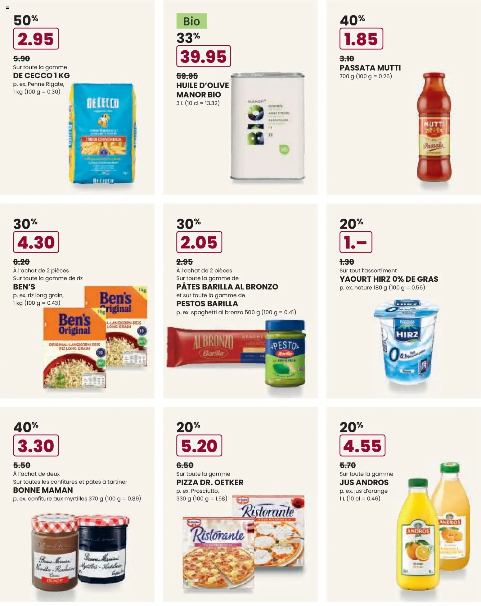 Manor Aktionen FR – gültig ab 06.01.2026 | Seite: 5 | Produkte: Barilla, Pizza