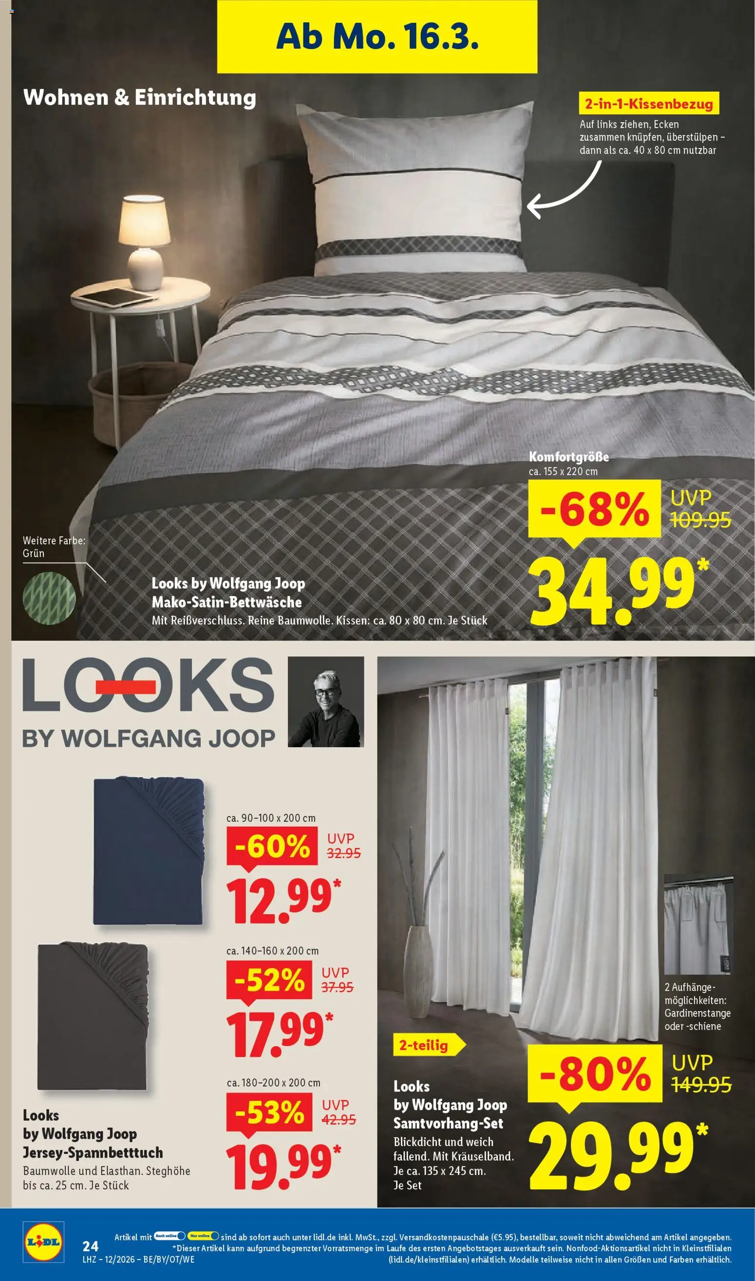 Lidl Prospekt Zossen – gültig ab 16.03.2026 | Seite: 40 | Produkte: Kissen
