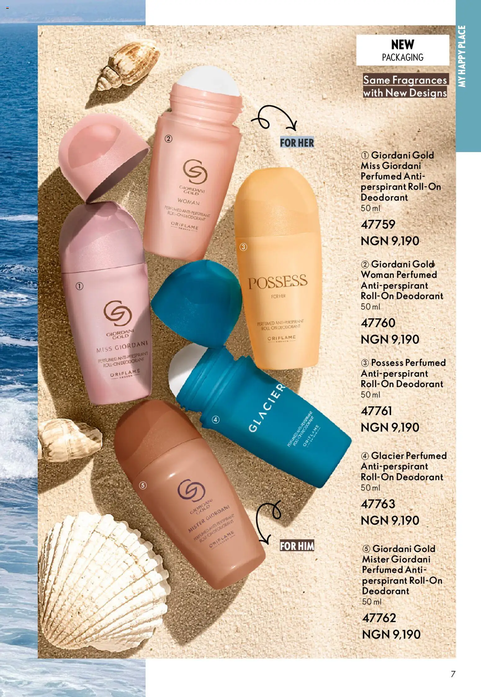 Oriflame Catalogue 2/2026 valid from 01.04.2026 | Page: 7 | Products: Deodorant, Antiperspirant